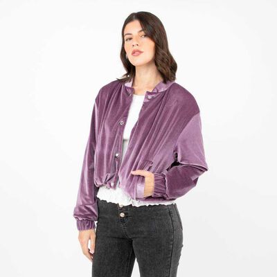 Imagen ampliada #1 para Chaqueta Bomber Terciopelo Push Mujer Zibel