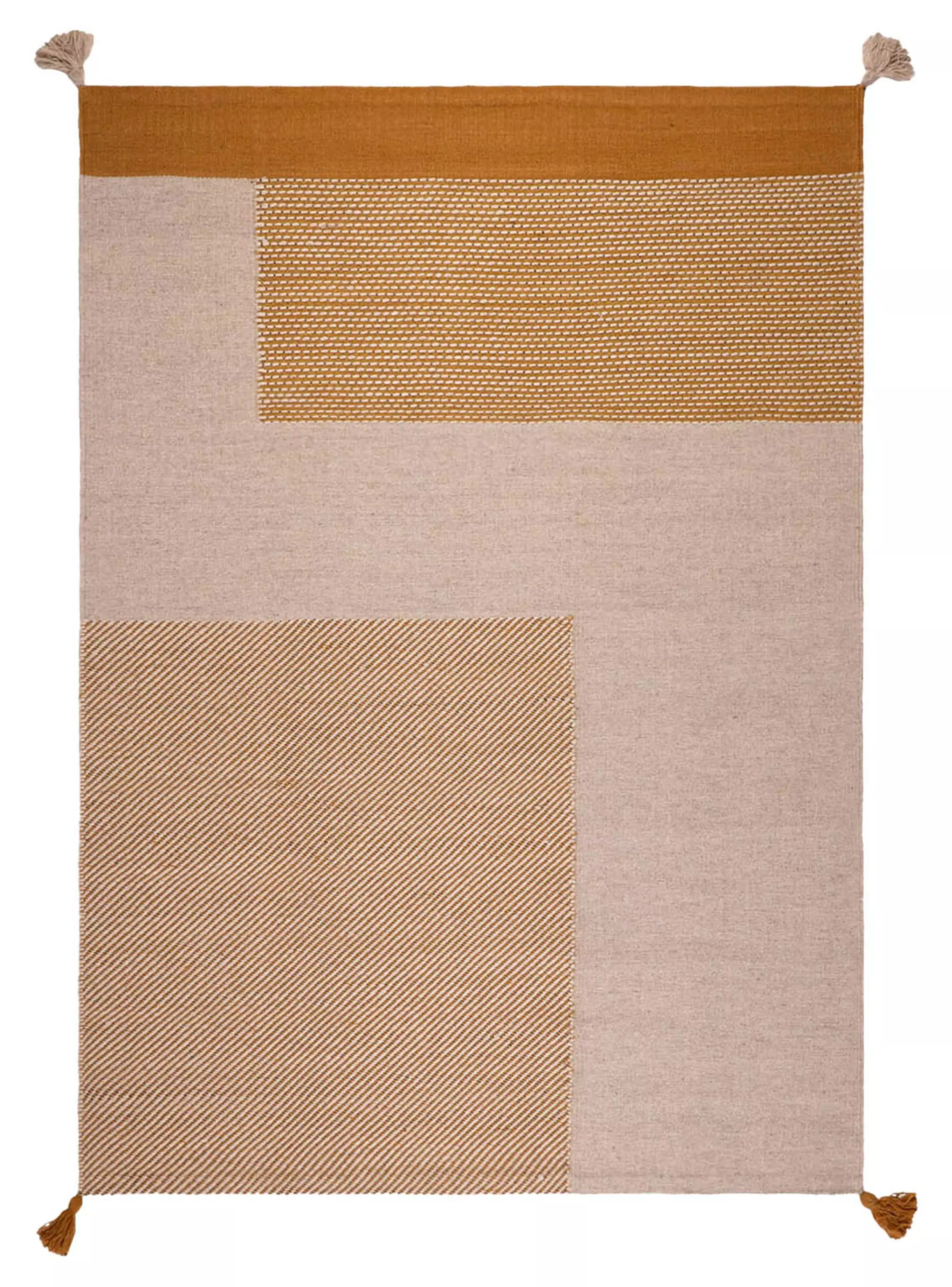 Miniatura de Alfombra Wool Style 240x340 cm Amarillo