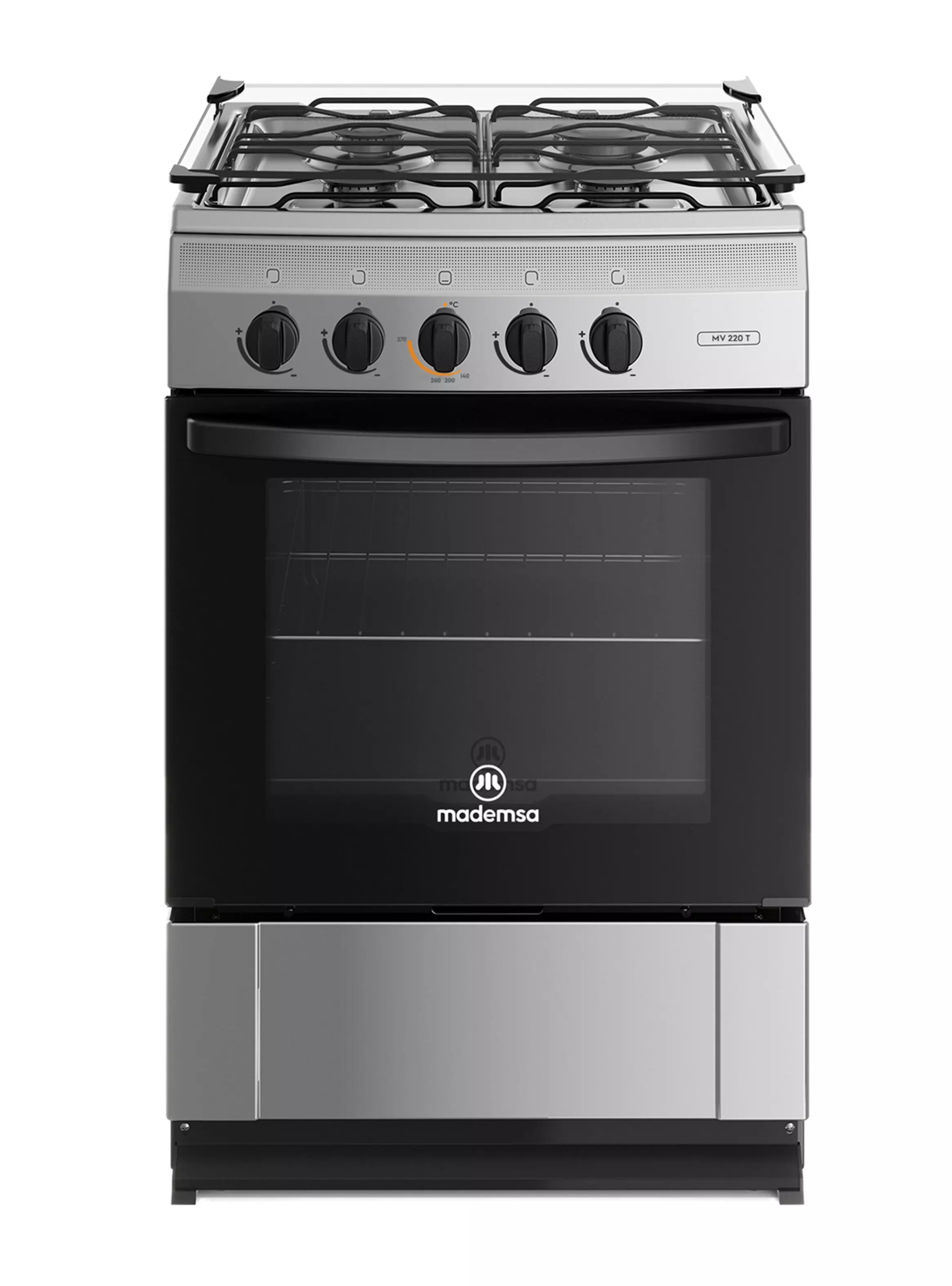 Imagen ampliada #1 para Cocina a Gas 4 Quemadores MV 220 T Acero Inoxidable