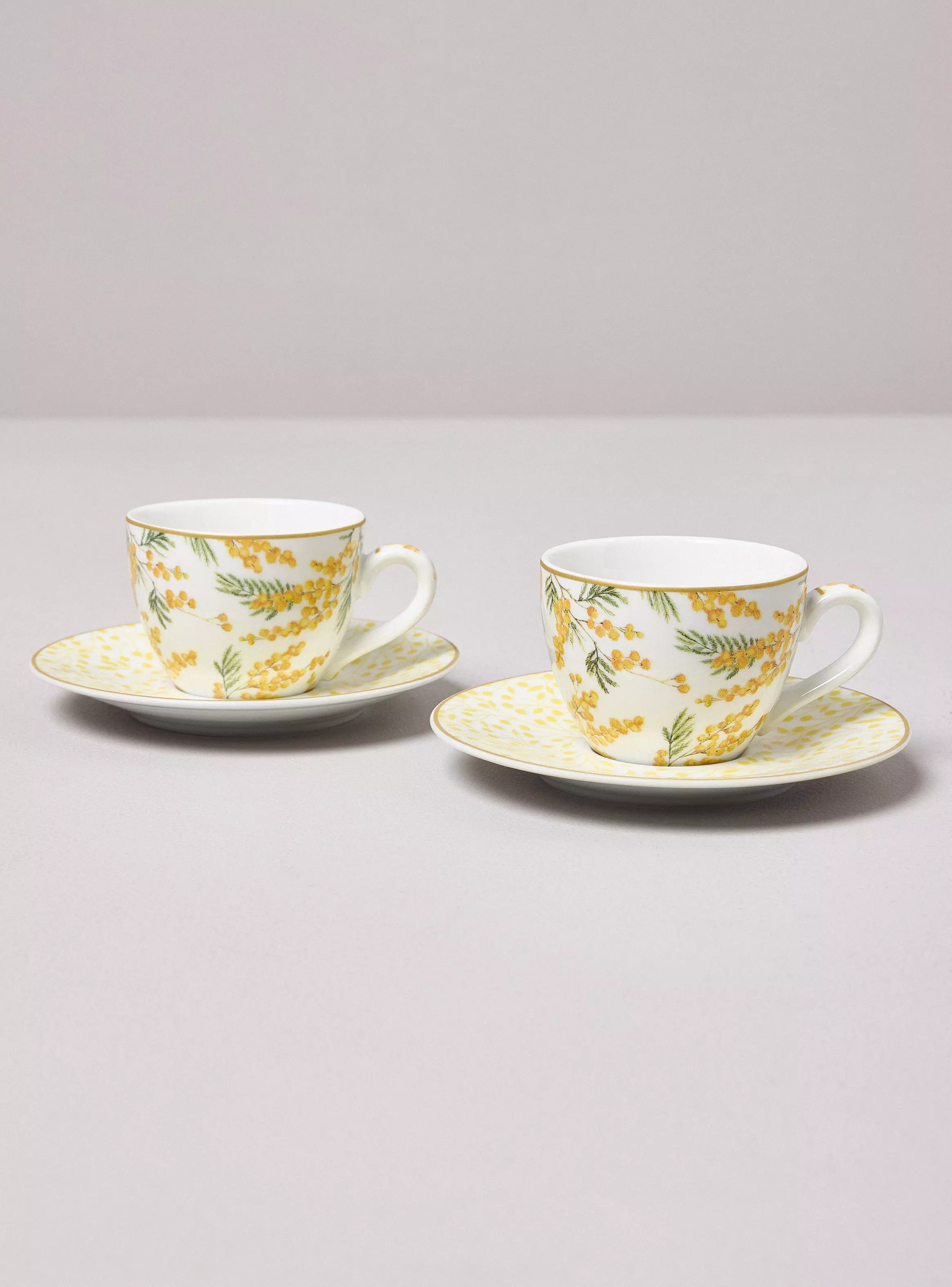 Miniatura de Set de 2 Tazas 110 ml  Platillos Mimosa