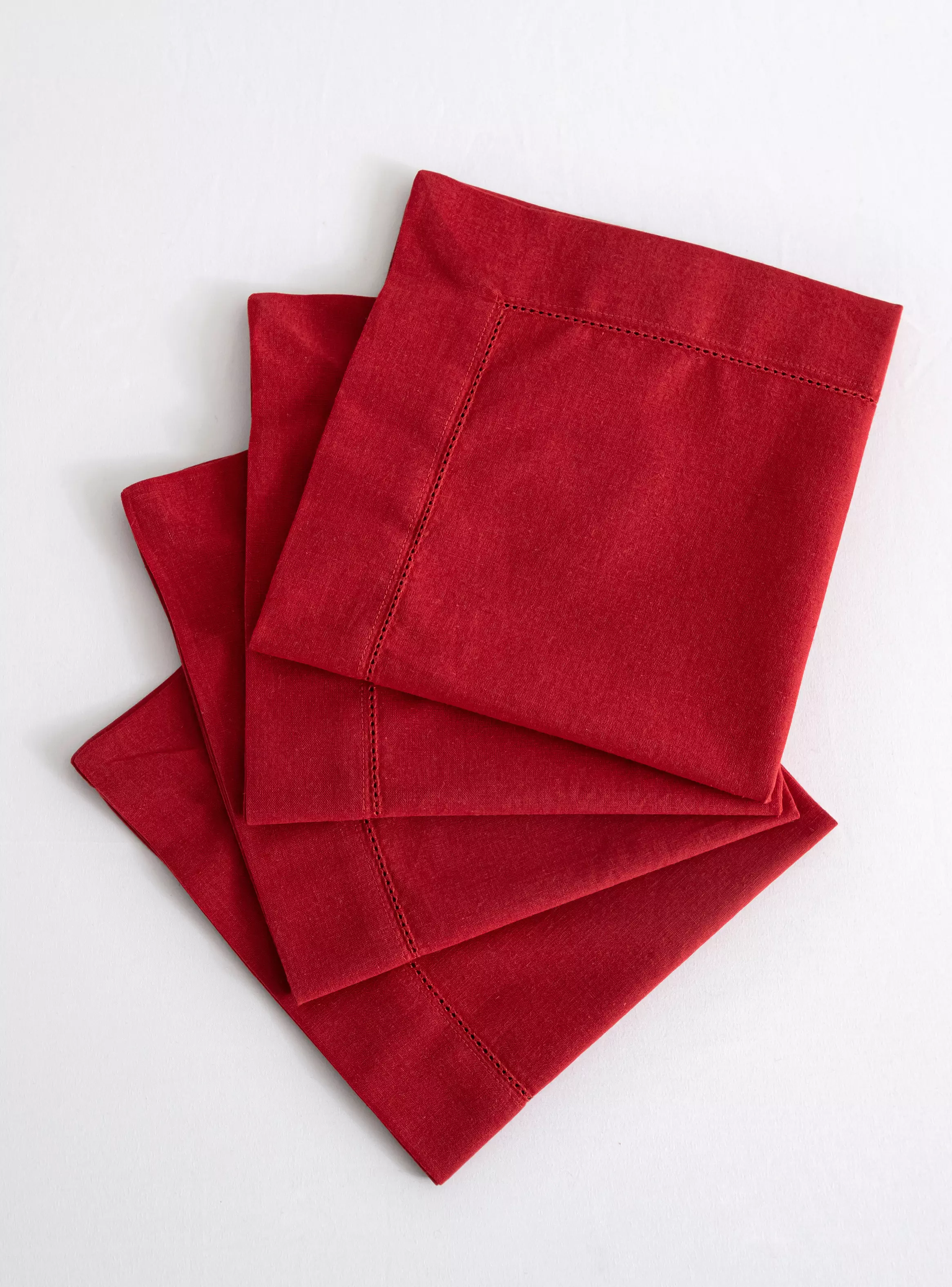 Imagen ampliada #1 para Set de 4 Servilletas Rojo