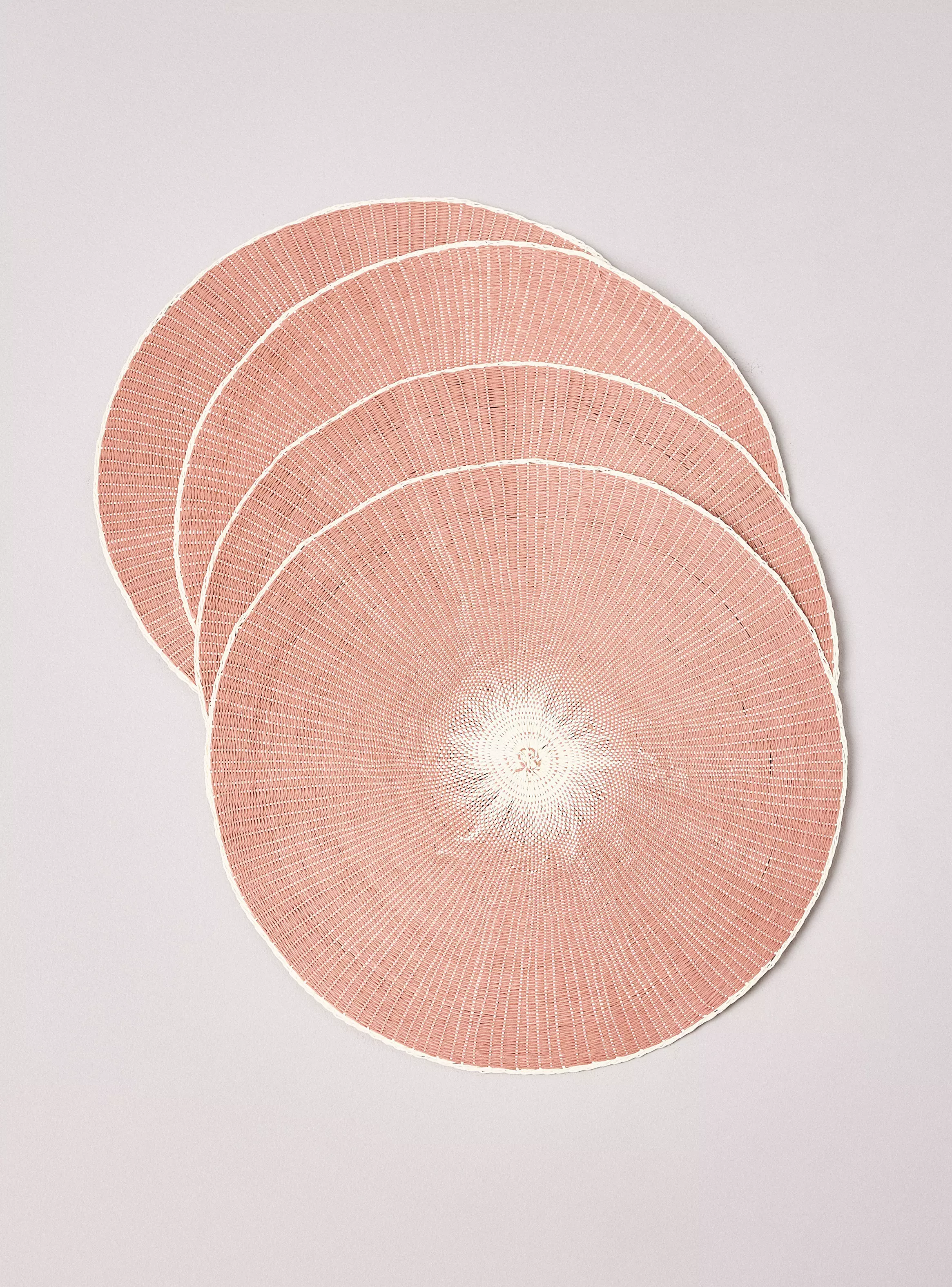 Miniatura de Set 4 Individuales Rosado 38 cm