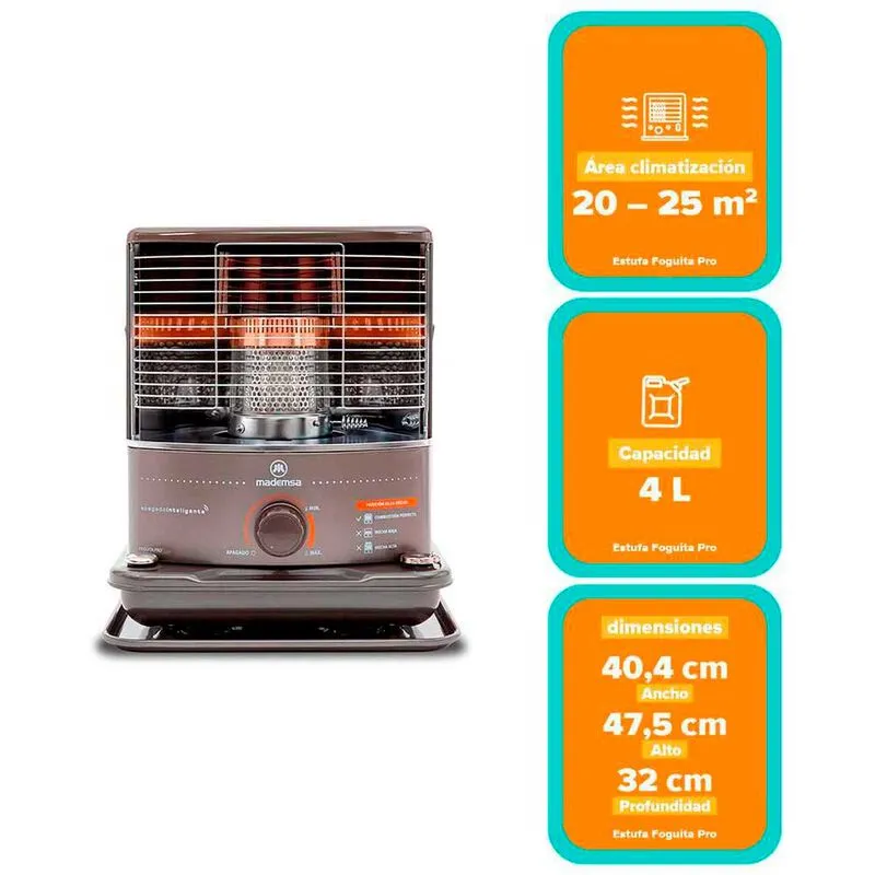 Miniatura de Estufa a Parafina Mademsa Foguita Pro 4 lts