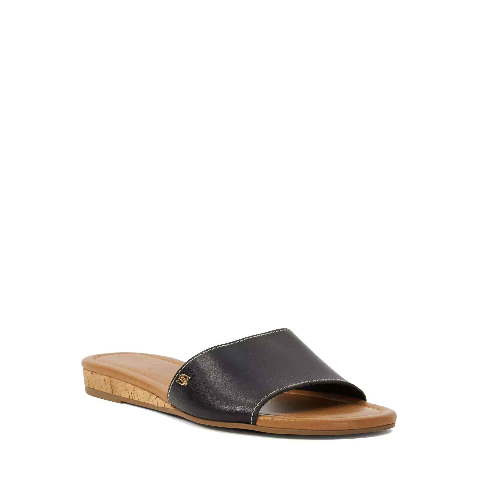 Imagen ampliada #1 para Sandalia Lino Cuero Mujer