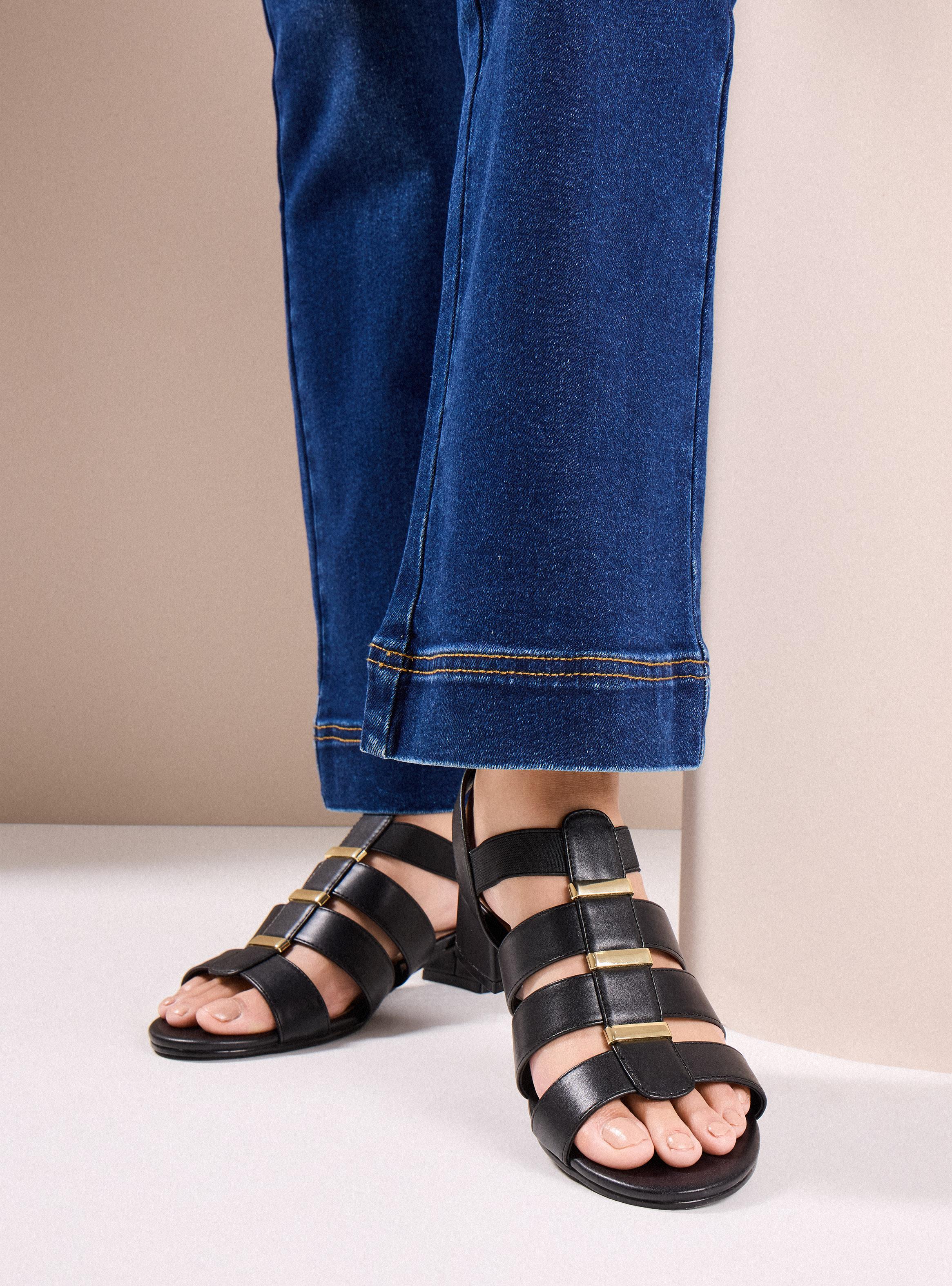 Imagen ampliada #1 para Sandalia Taco Plantilla Acolchada Mujer