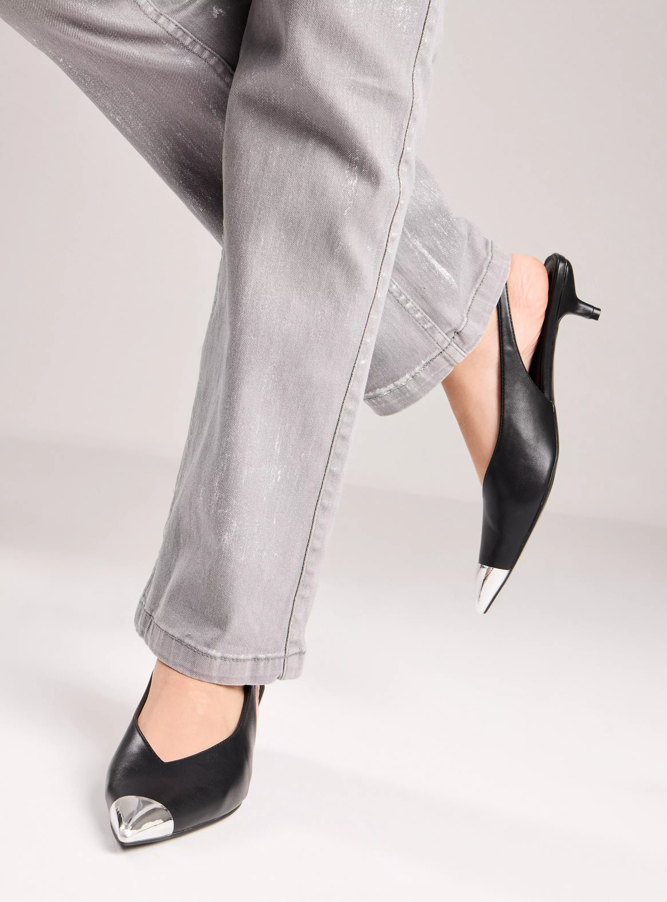 Imagen ampliada #1 para Zapato Casual Slingback con Puntera Metlica Mujer