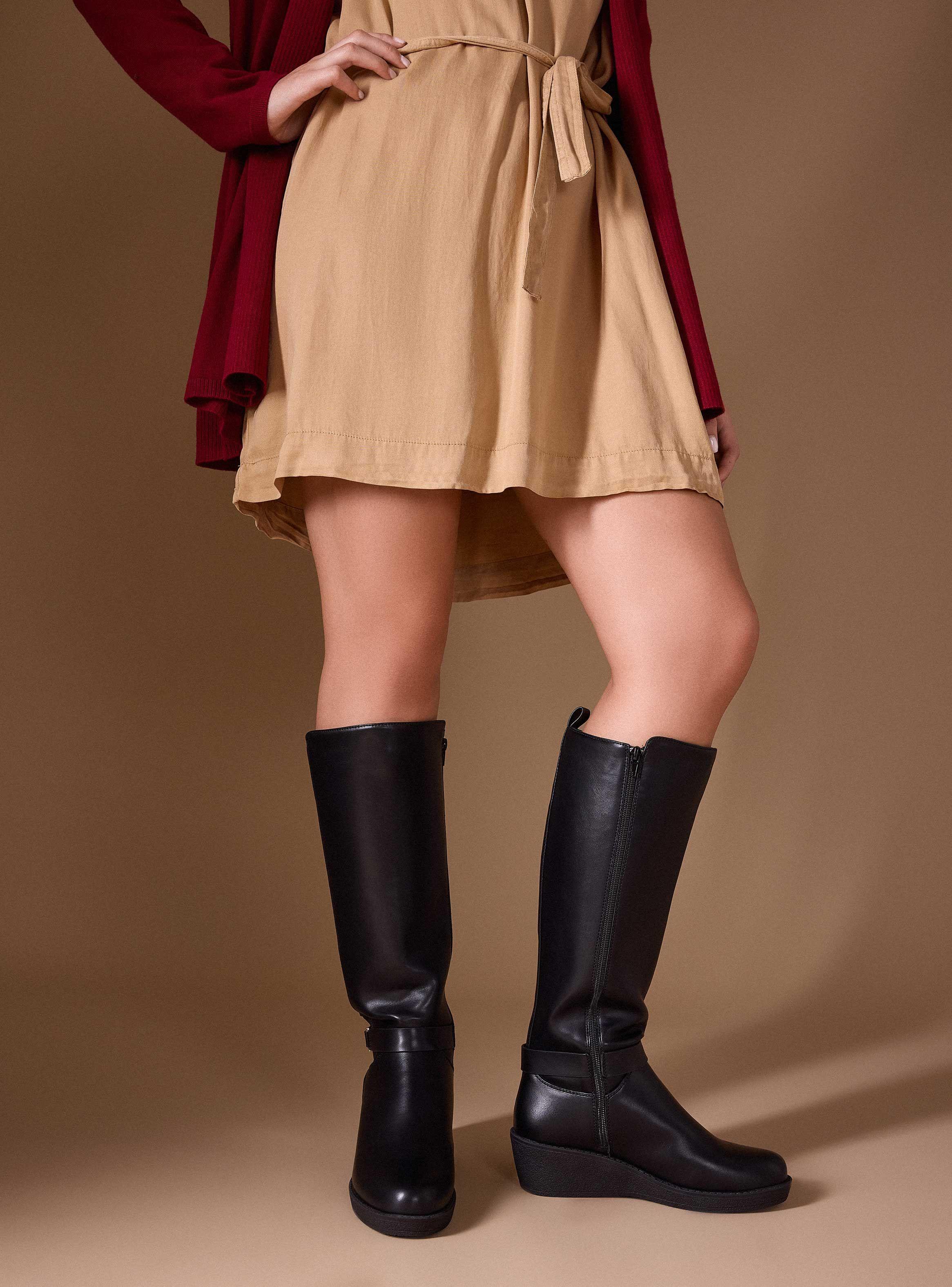 Imagen ampliada #1 para Bota Cua Efecto Cuero Mujer