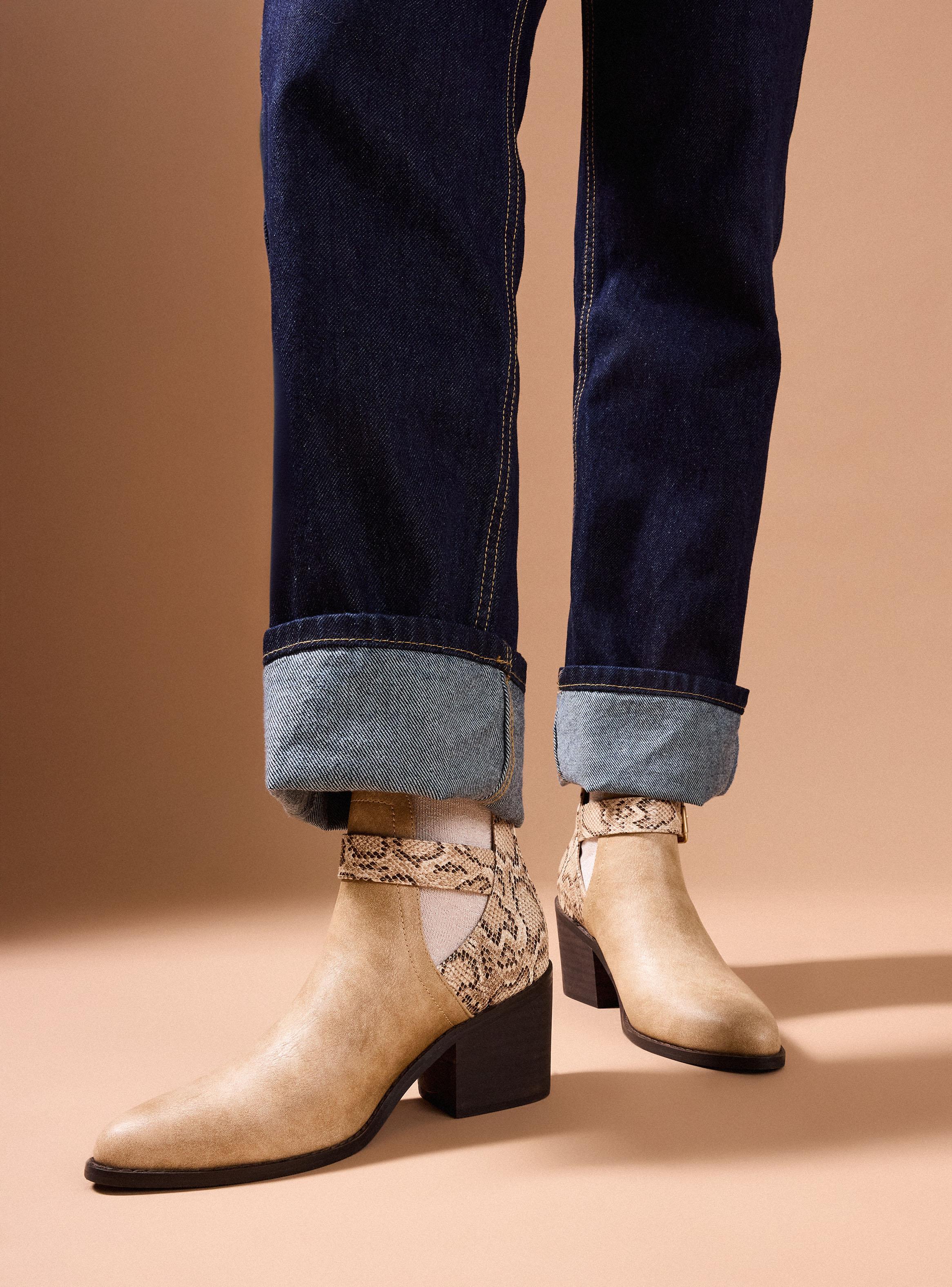 Miniatura de Botn Abierto Taco Cuadrado Mujer