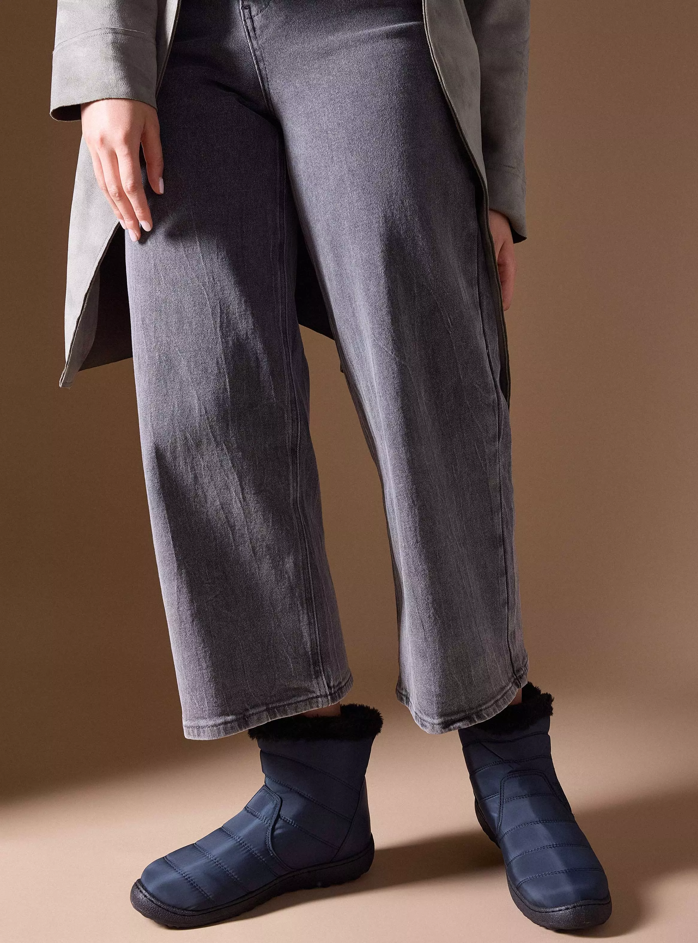 Imagen ampliada #1 para Botn Acolchado Efecto Pelo Mujer