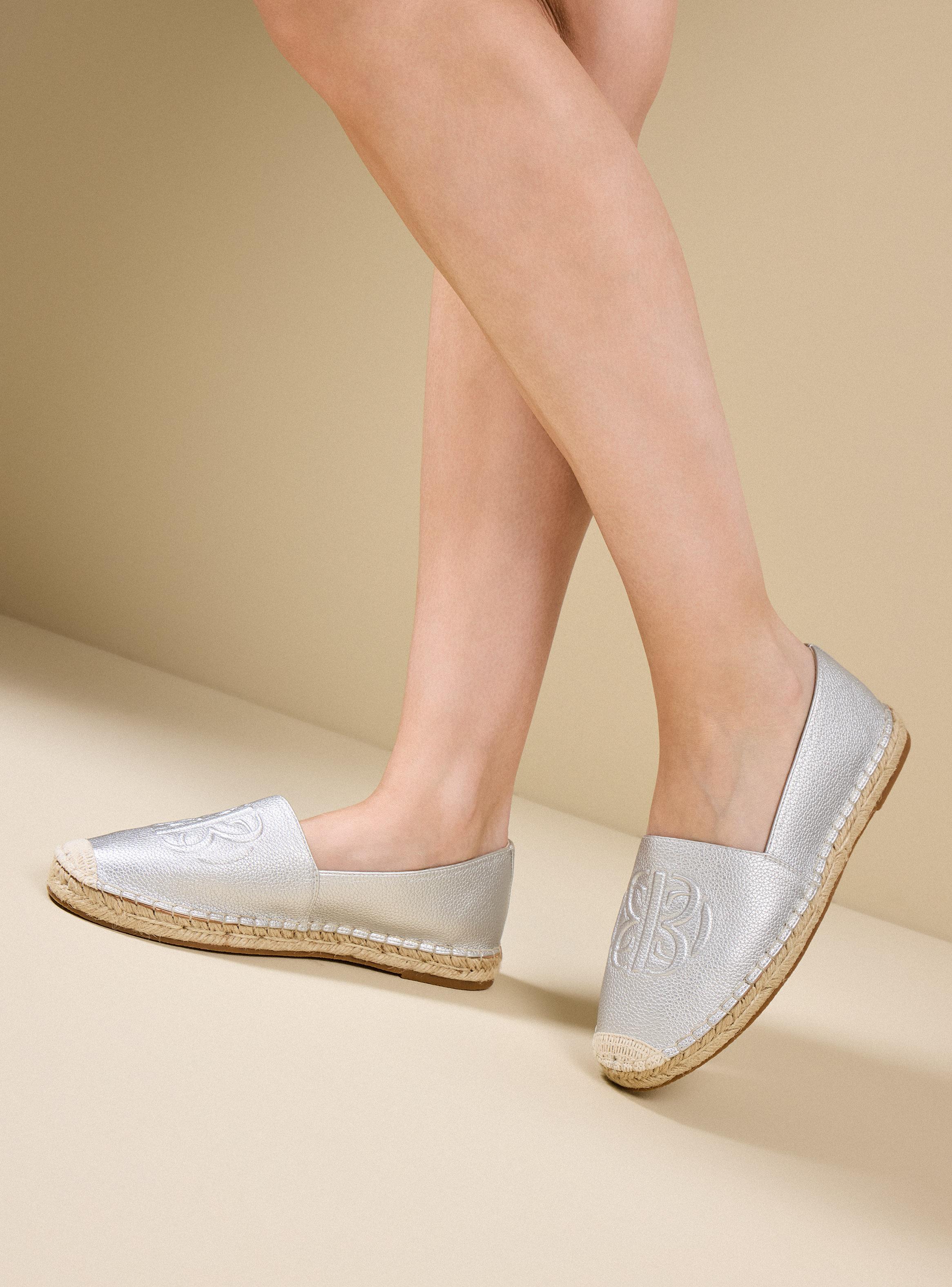 Imagen ampliada #1 para Alpargata Metalizada con Logo Mujer