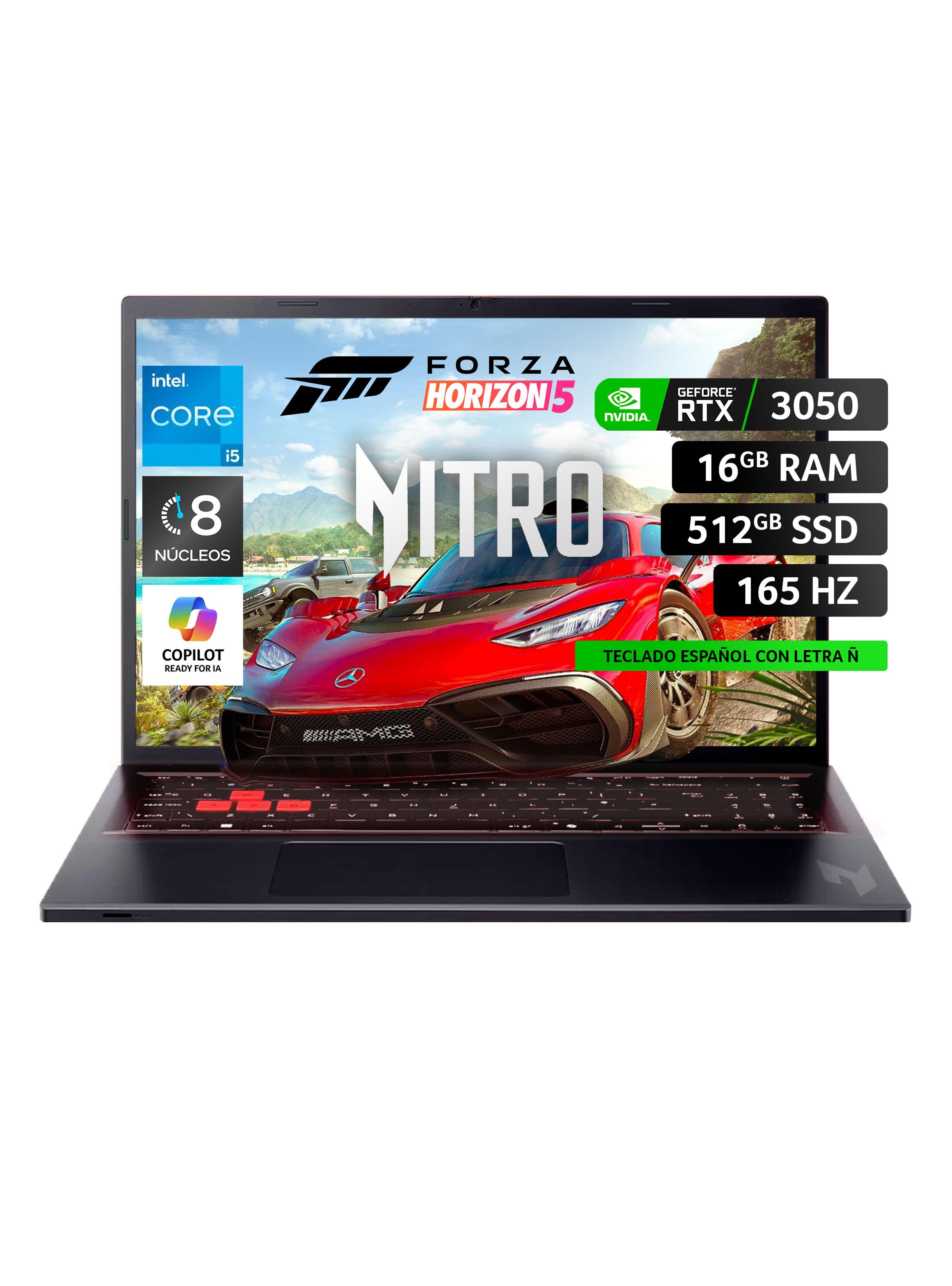 Miniatura de Notebook Gamer Nitro Lite Intel Core i5 RTX3050 16GB RAM 512GB SSD 16 165Hz WUXGA