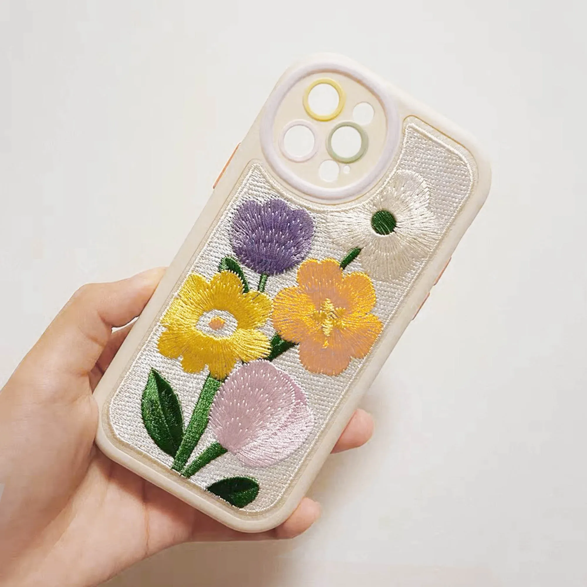 Miniatura de Exquisite Floral Blooming Embroidered Phone Case for iPhone