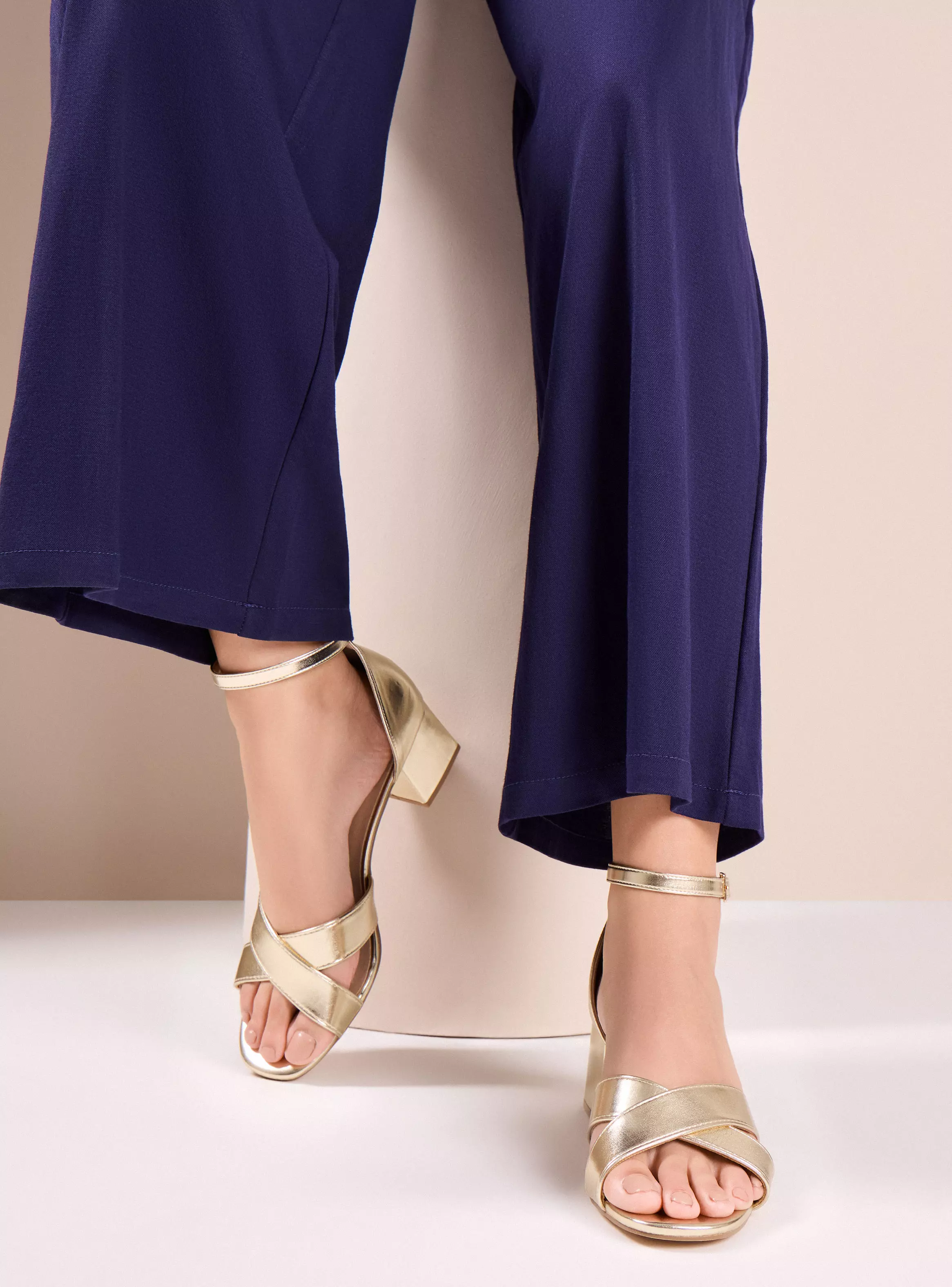 Imagen ampliada #1 para Sandalia de Fiesta Taco Cuadrado Mujer