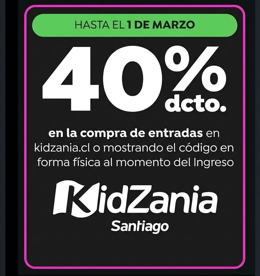 Miniatura de KidZania Santiago 40 dcto