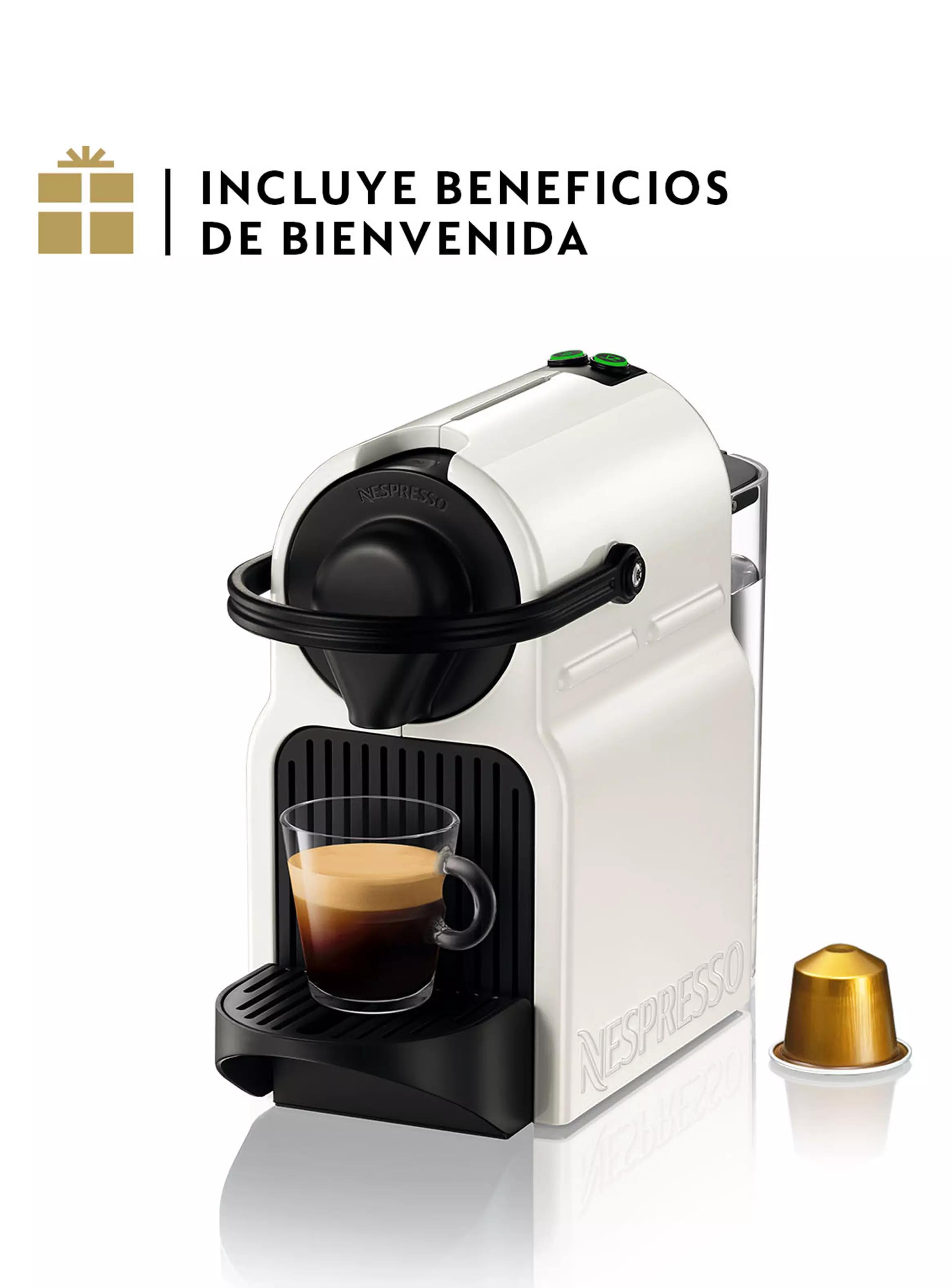 Imagen ampliada #1 para Cafetera de Cpsulas Inissia Blanca
