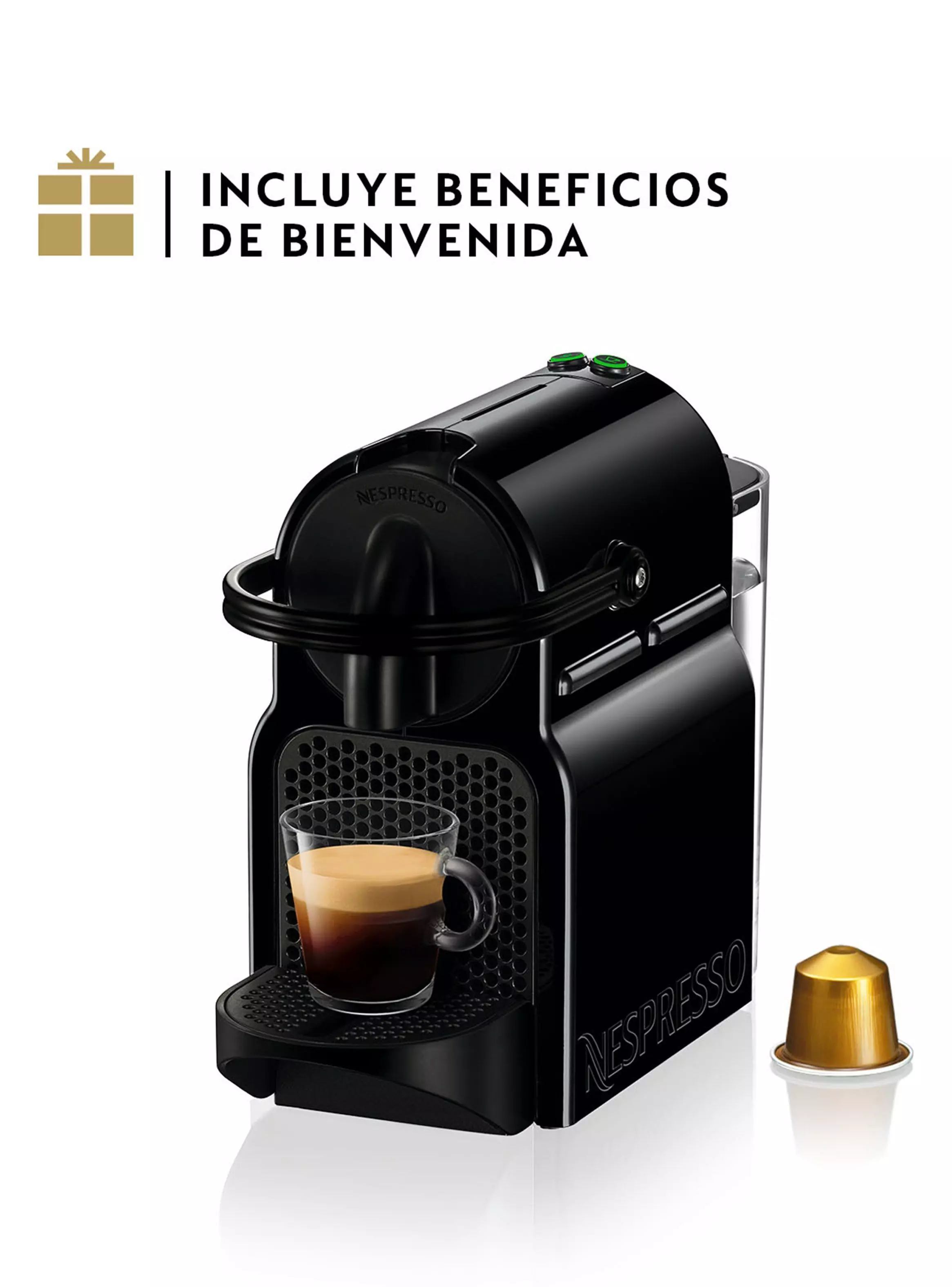 Imagen ampliada #1 para Cafetera de Cpsulas Inissia Negra