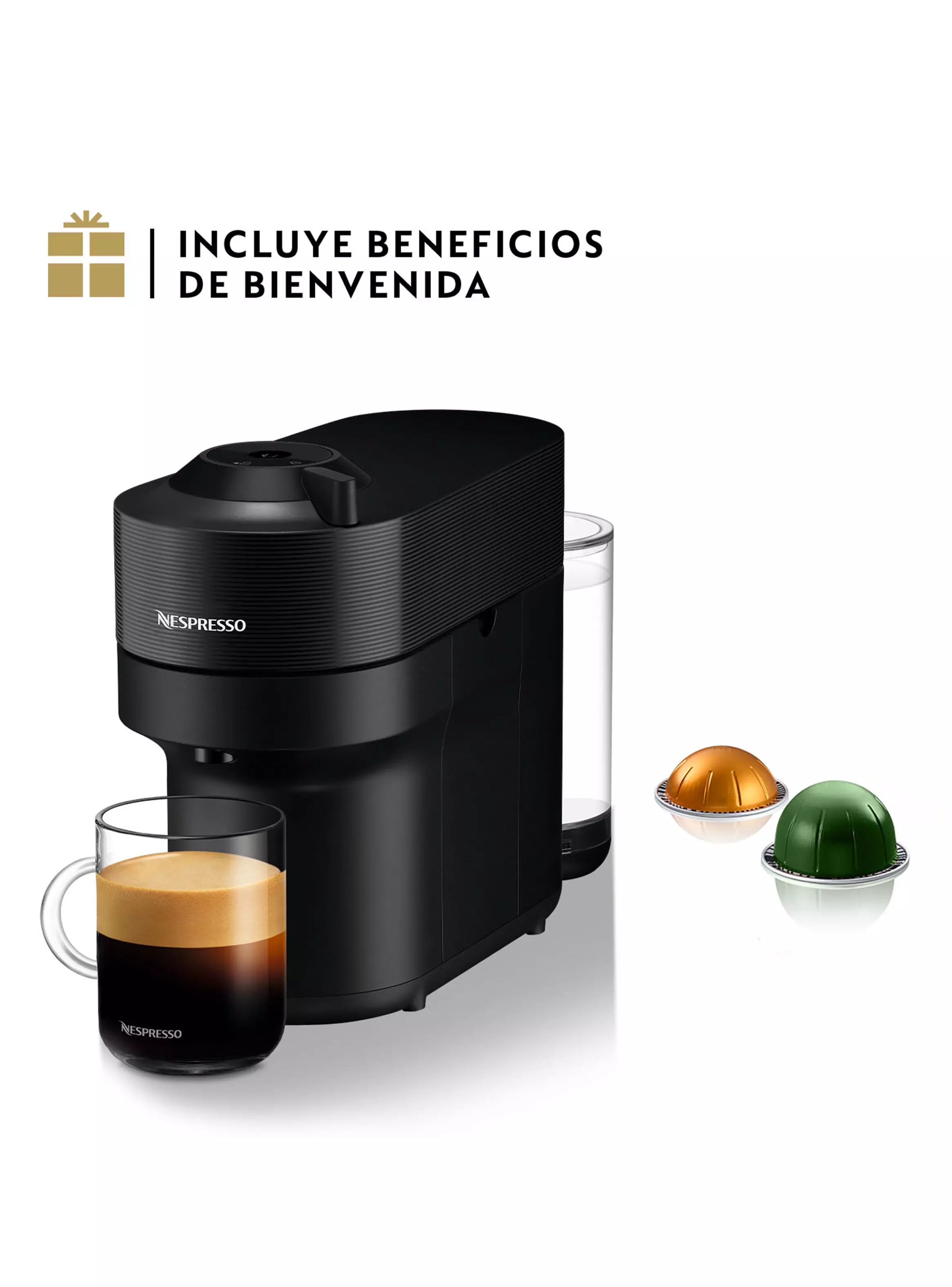 Imagen ampliada #1 para Cafetera de Cpsulas Vertuo Pop Negra