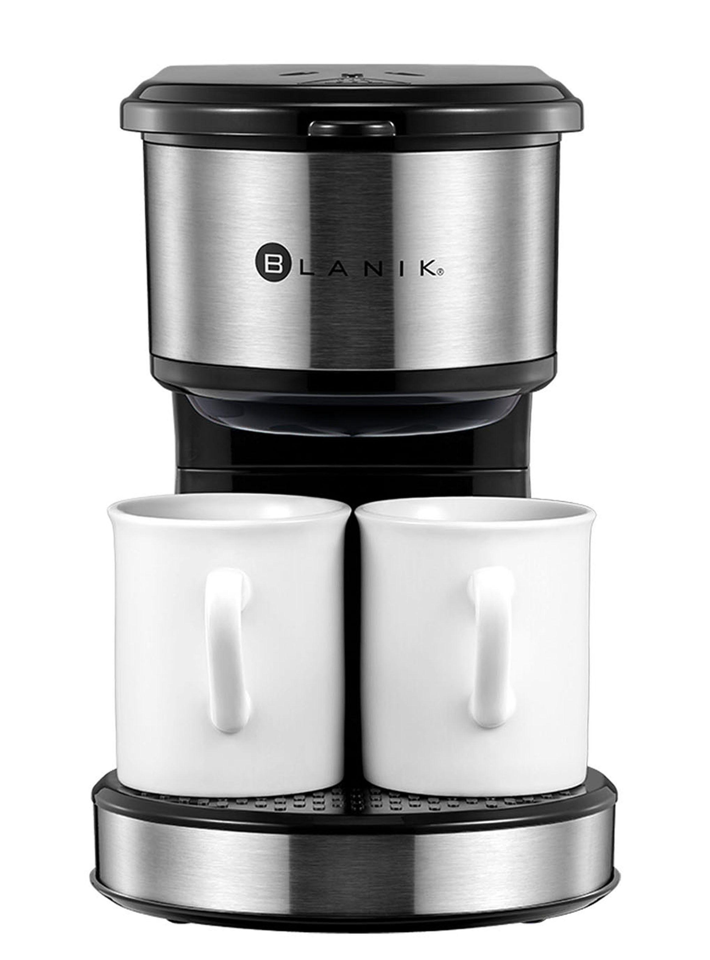 Miniatura de Cafetera de Filtro de 2 Tazas Negro e Inox