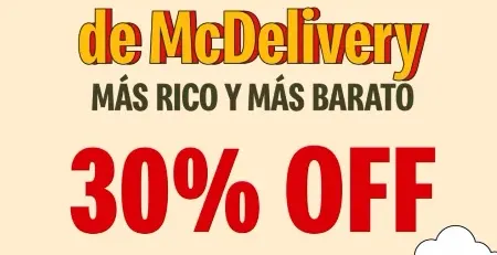 Miniatura de Mc Donalds  McDelivery 30 off