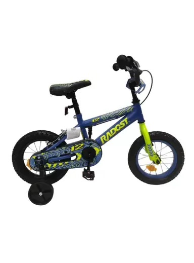 Miniatura de Bicicleta Infantil 12 con Ruedas Laterales Roja Azul