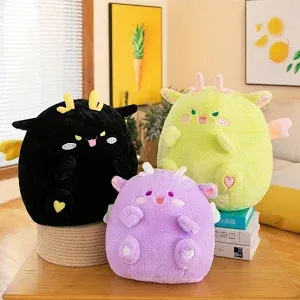 Miniatura de juguetes de dragn de peluche Kawaii