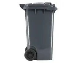 Miniatura de Basurero tapa ruedas gris 120 lt