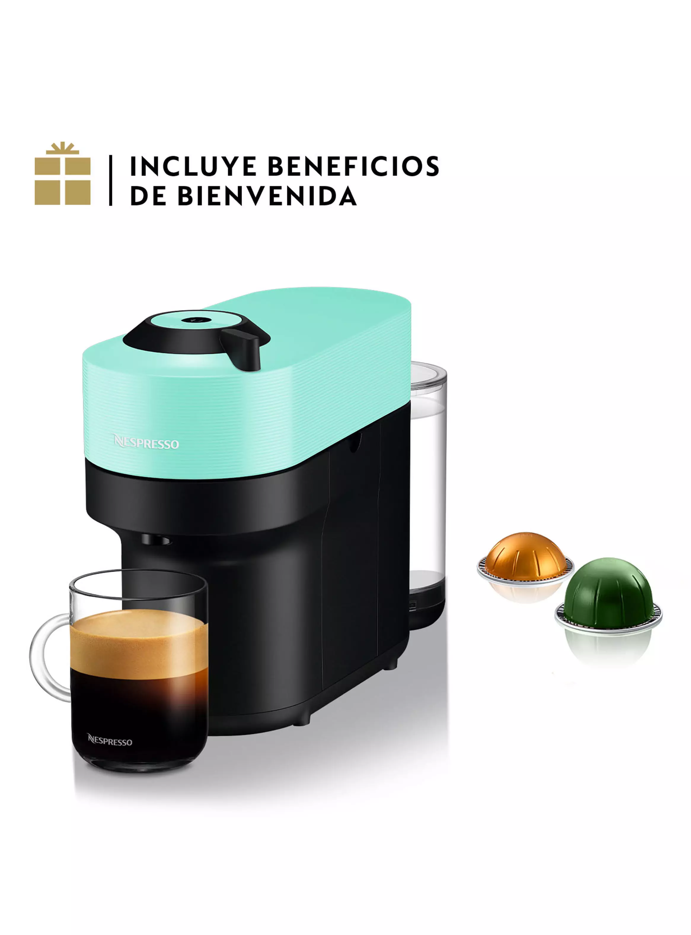 Imagen ampliada #1 para Cafetera de Cpsulas Vertuo Pop Aqua