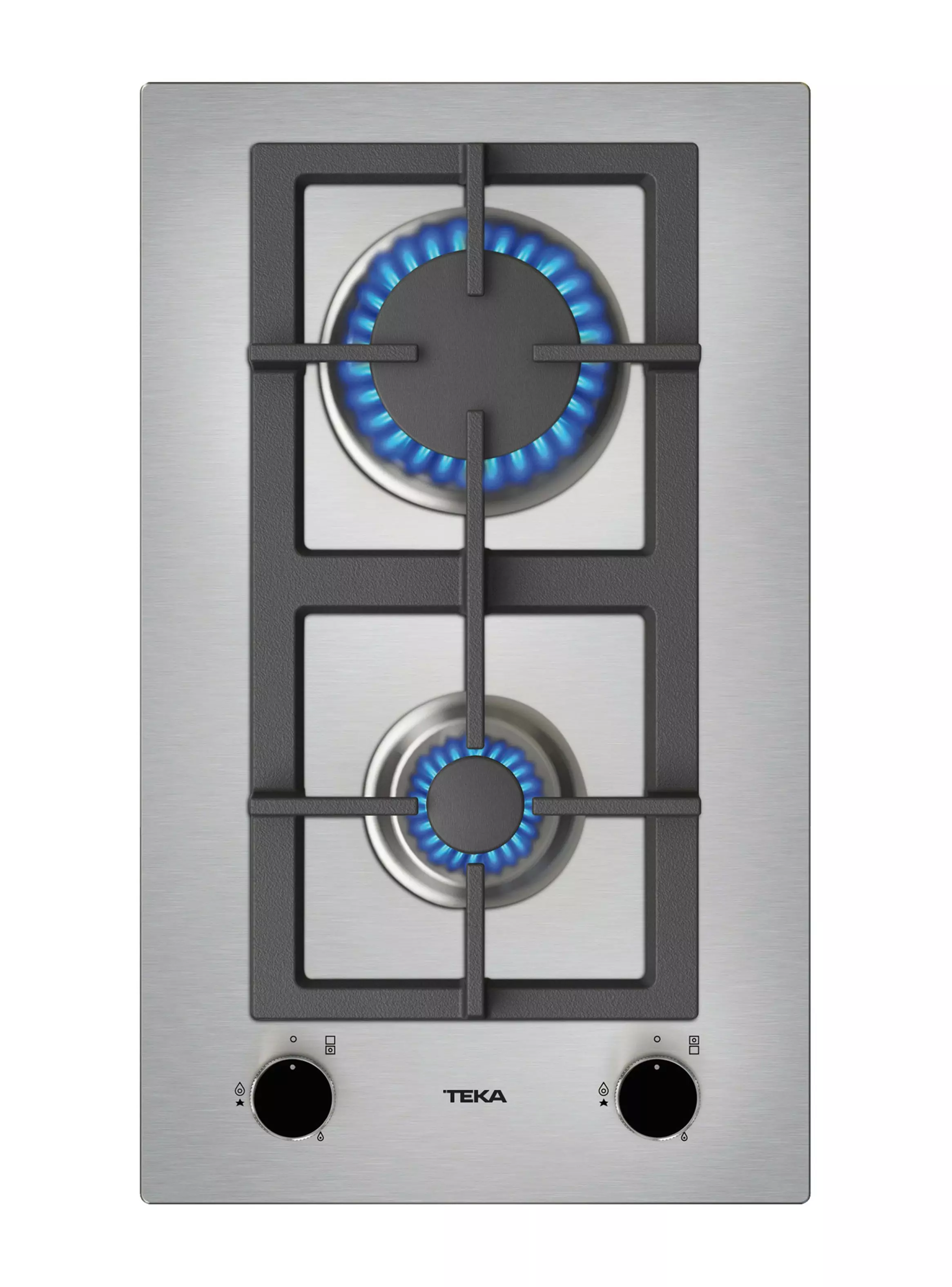 Imagen ampliada #1 para Cocina Encimera a Gas Modular 2 Quemadores EFX 301 2G AI AL CI Plata