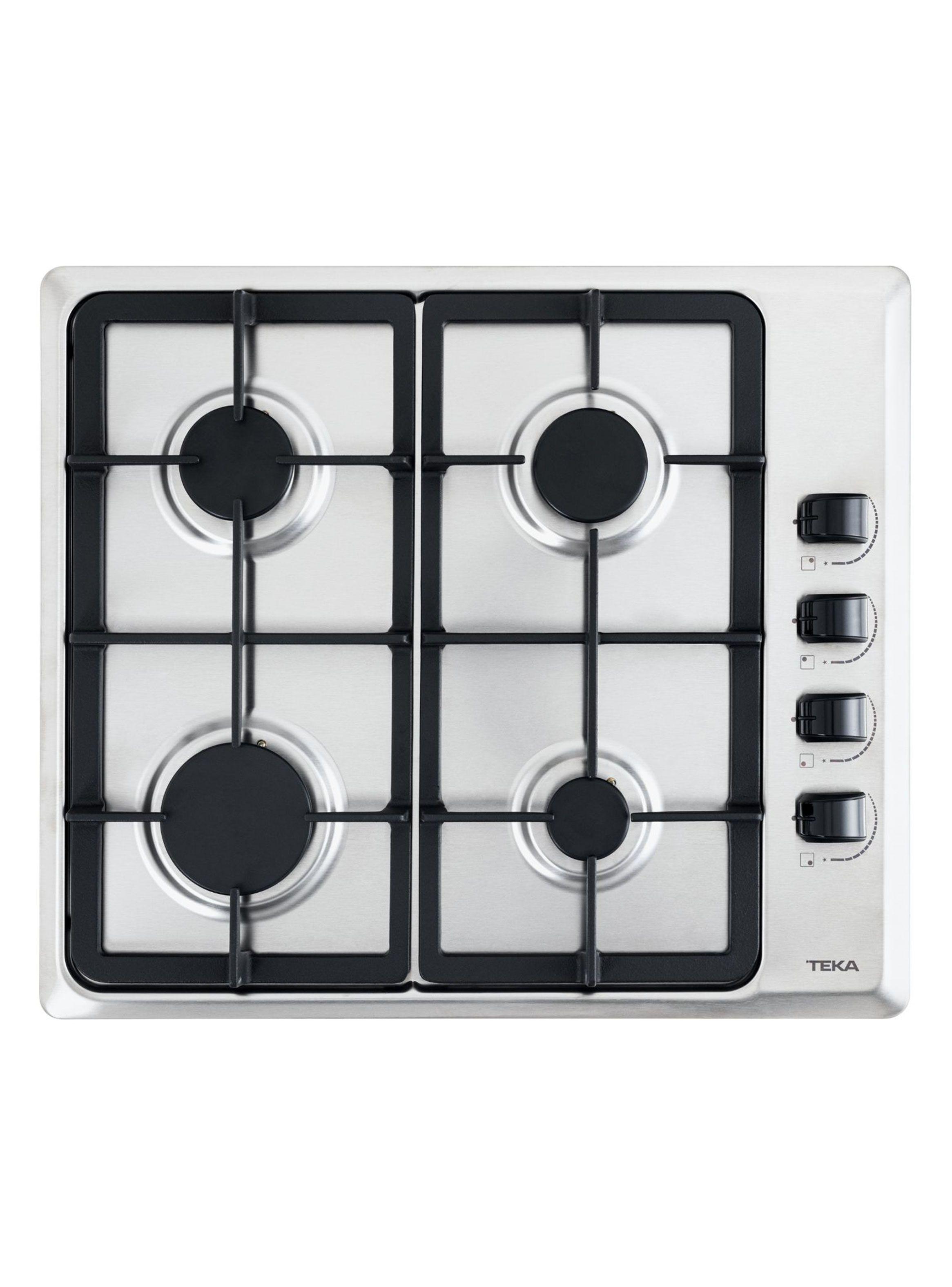 Imagen ampliada #1 para Encimera a Gas 4 Quemadores HLX640 Inox Parrilla FF