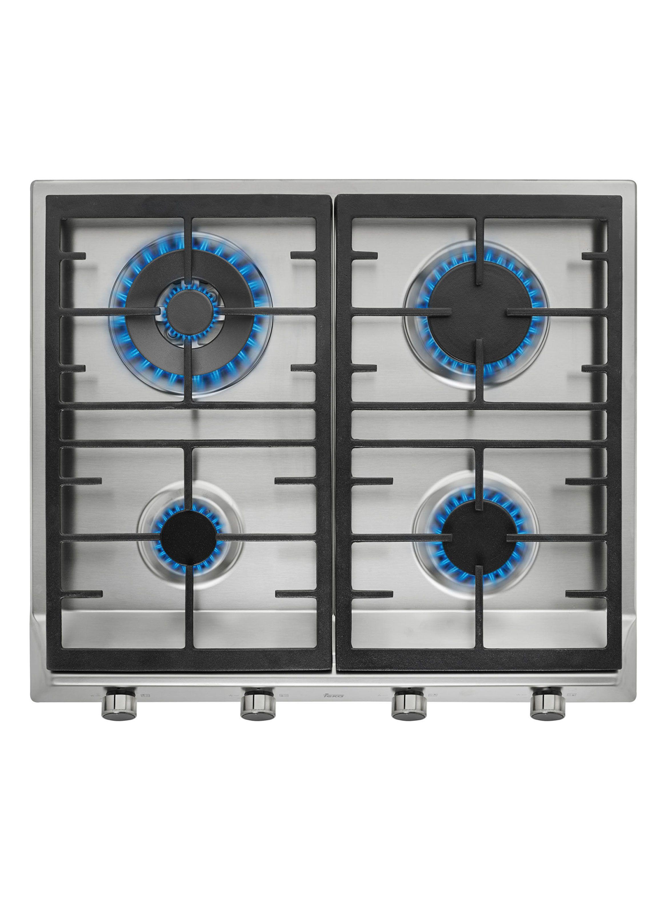 Imagen ampliada #1 para Encimera a Gas 4 Quemadores EX 601 4G AI AL DR CI Plata