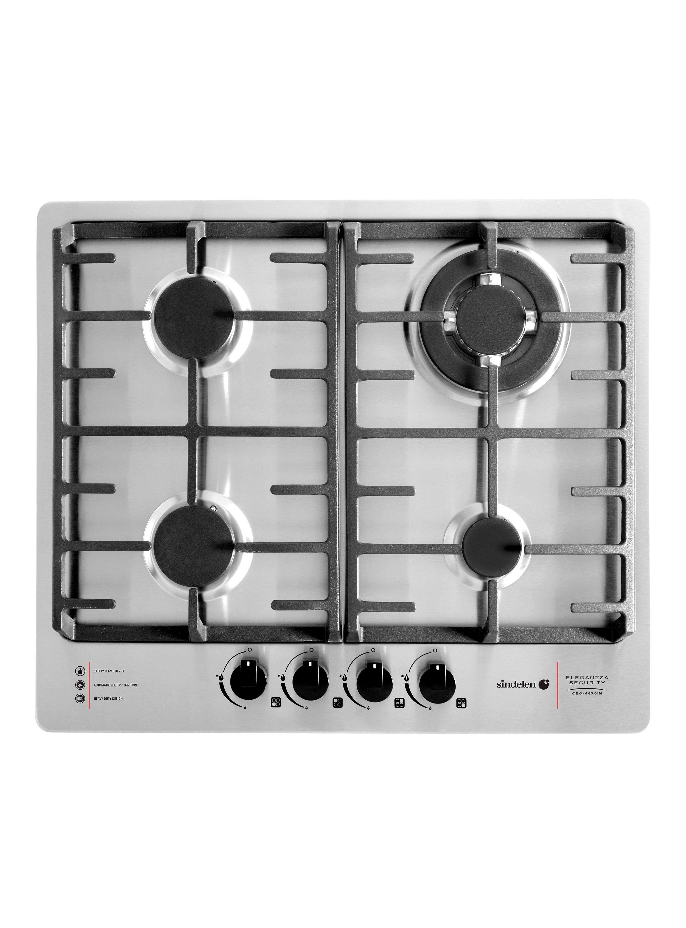 Imagen ampliada #1 para Encimera a Gas CEG4670IN Security 4 Quemadores