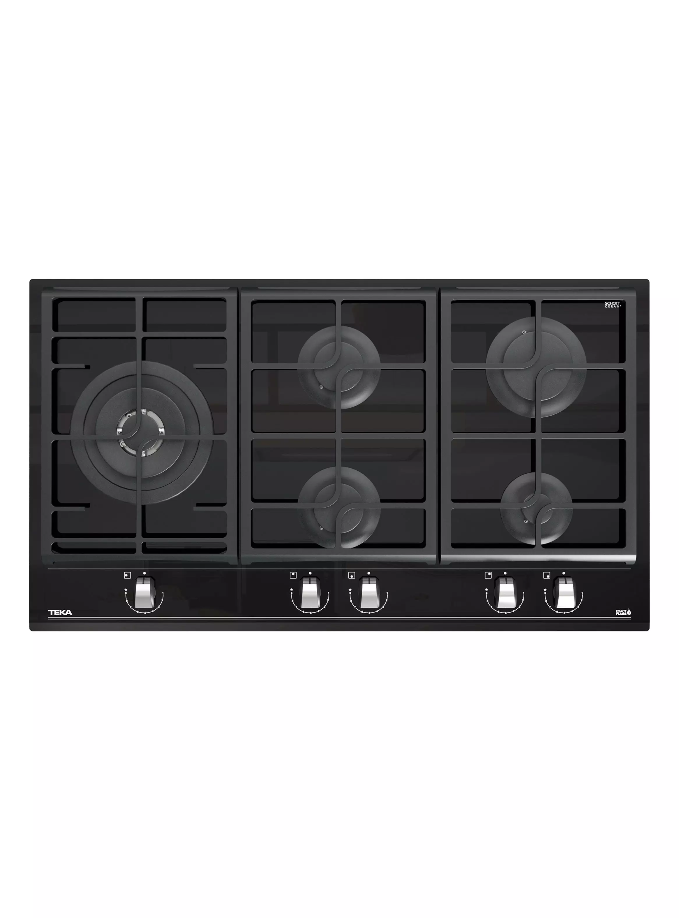 Miniatura de Encimera a Gas 5 Quemadores Cristalgas GZC 95320 XBB