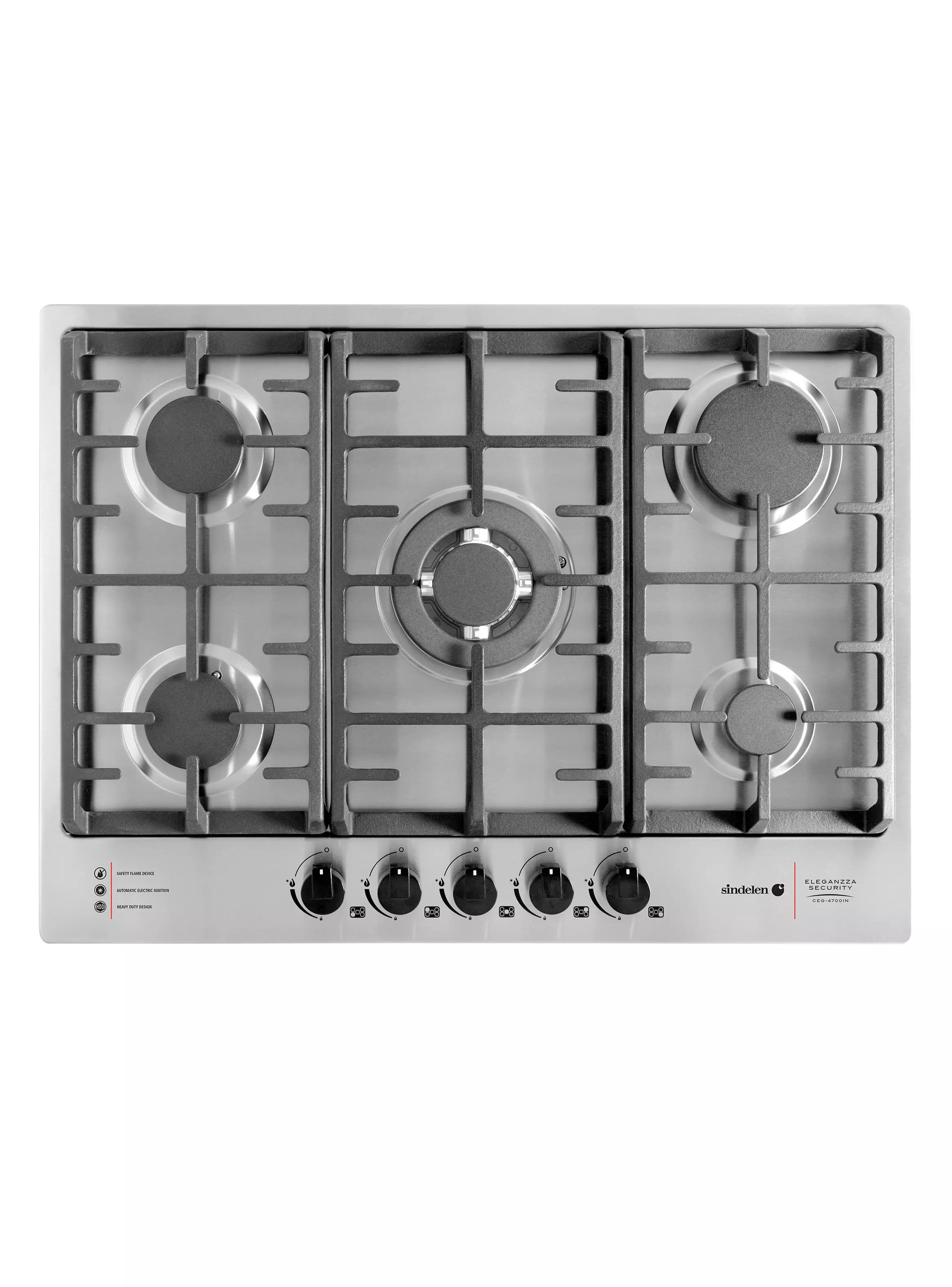 Imagen ampliada #1 para Encimera a Gas 5 Quemadores CEG4700IN Security Inox