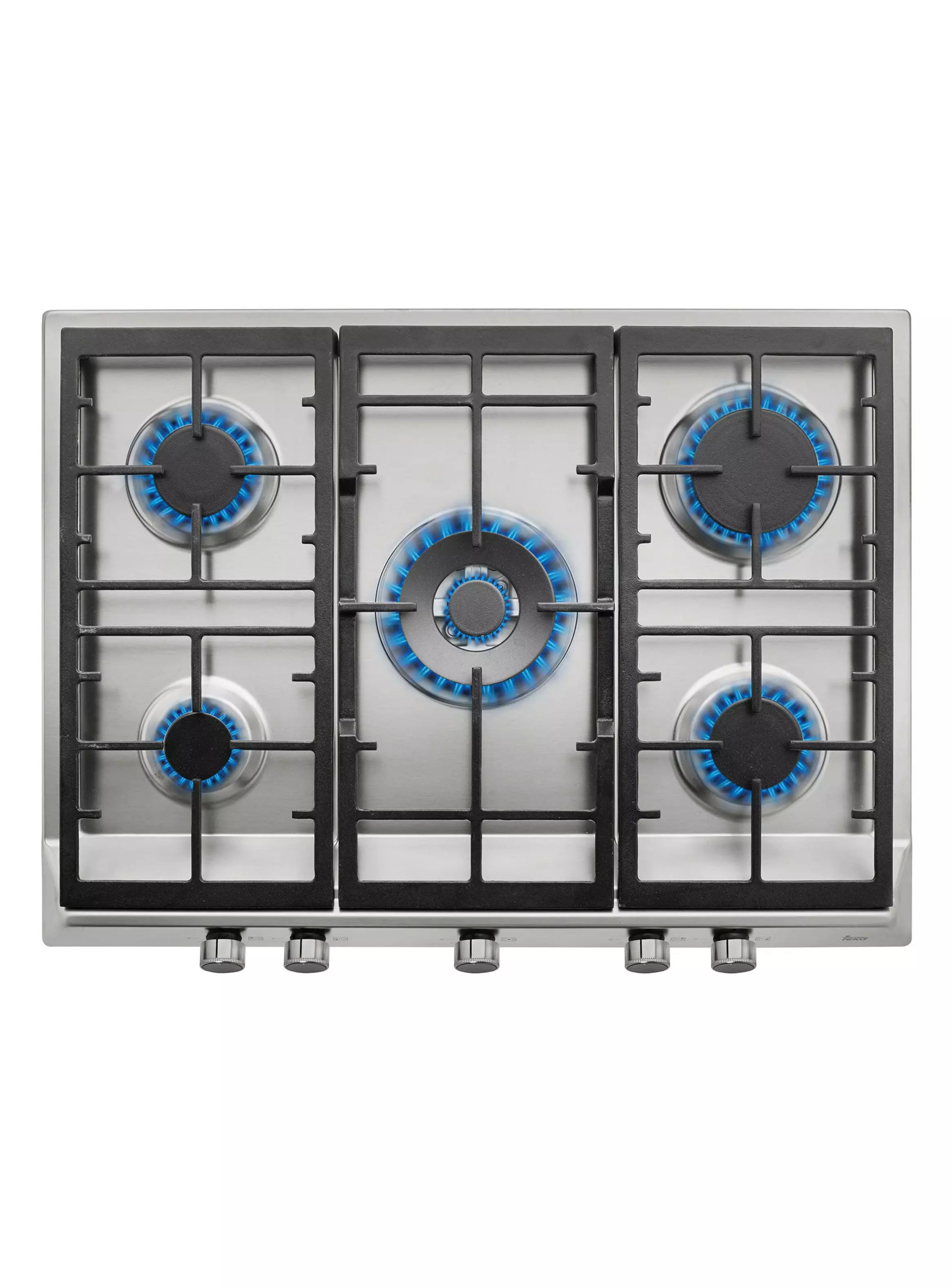 Imagen ampliada #1 para Encimera a Gas 5 Quemadores EX 701 5G AI AL DR CI Plata