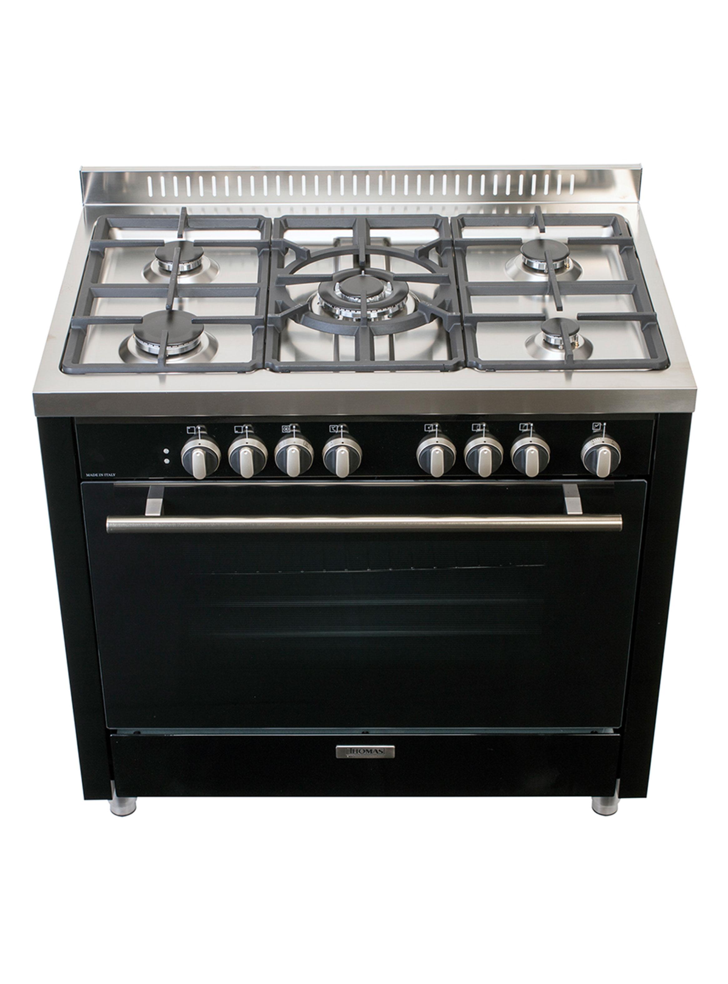 Imagen ampliada #1 para Cocina a Gas 5 Quemadores Venezia Negro