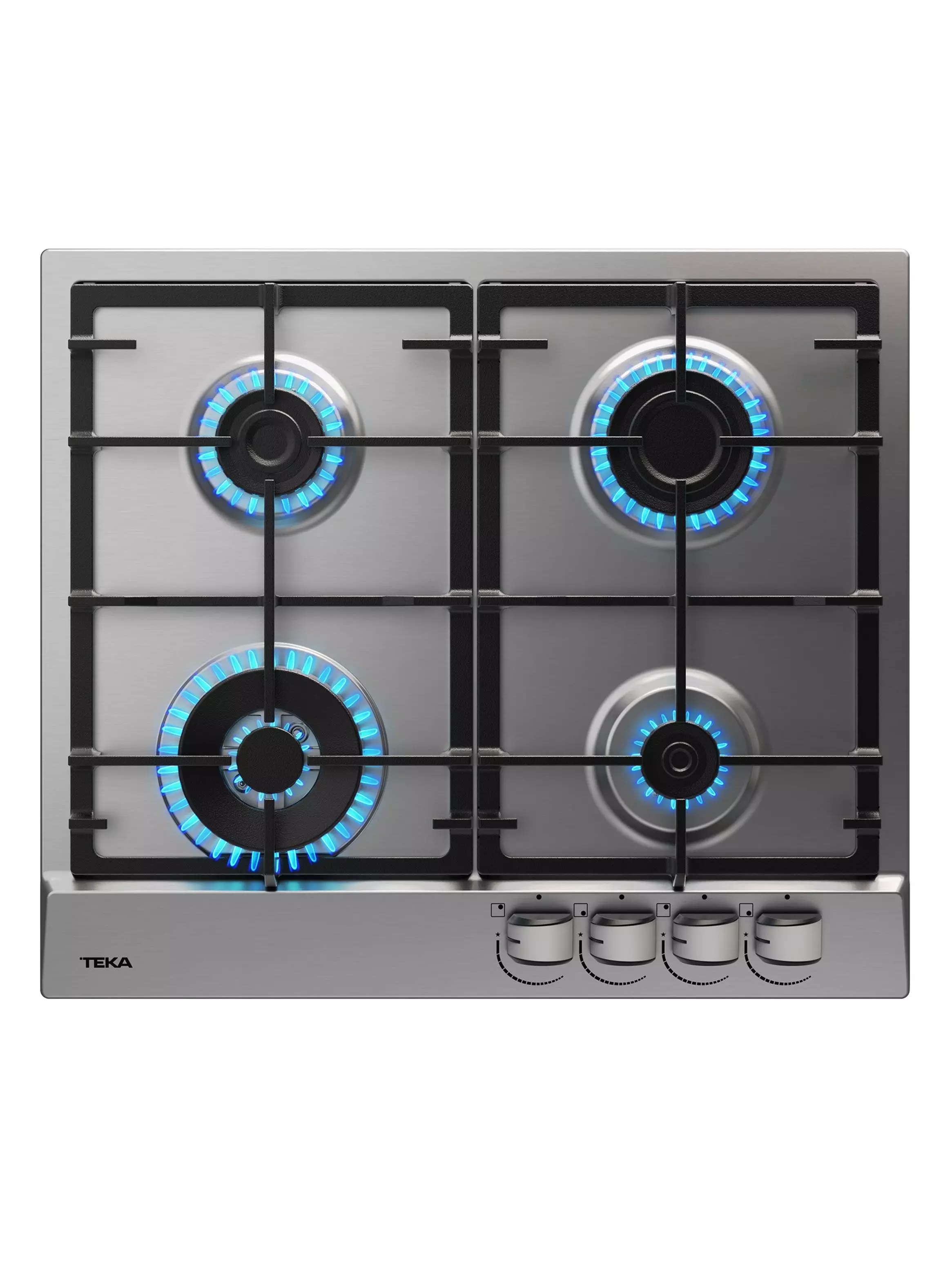 Imagen ampliada #1 para Encimera a Gas Butano 4 Quemadores GSC 64320 SBA IX