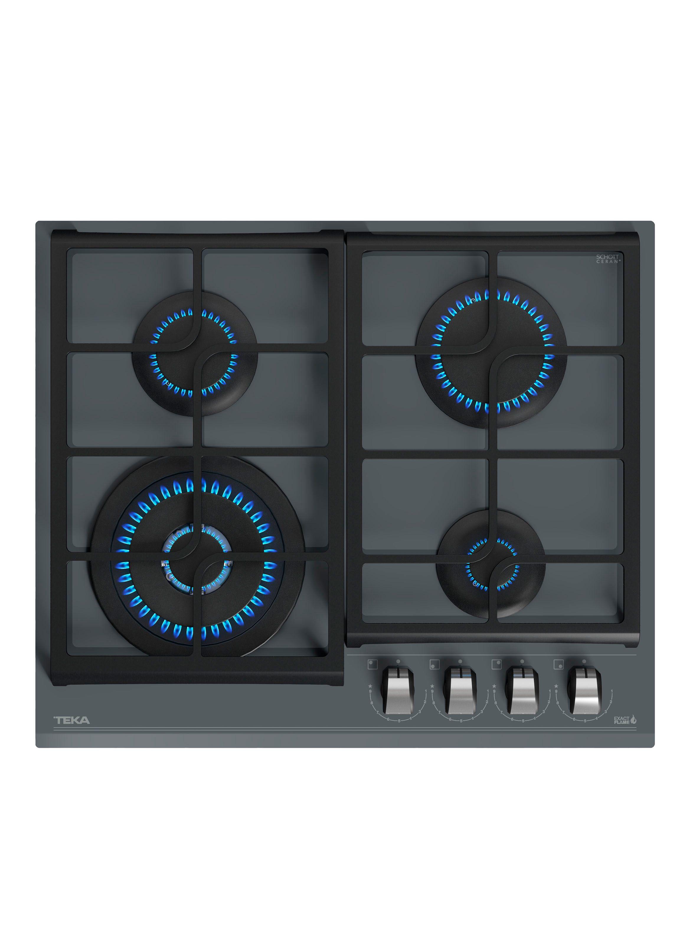 Imagen ampliada #1 para Cocina Cristal Gas GZC 64320 XBB ST Gris