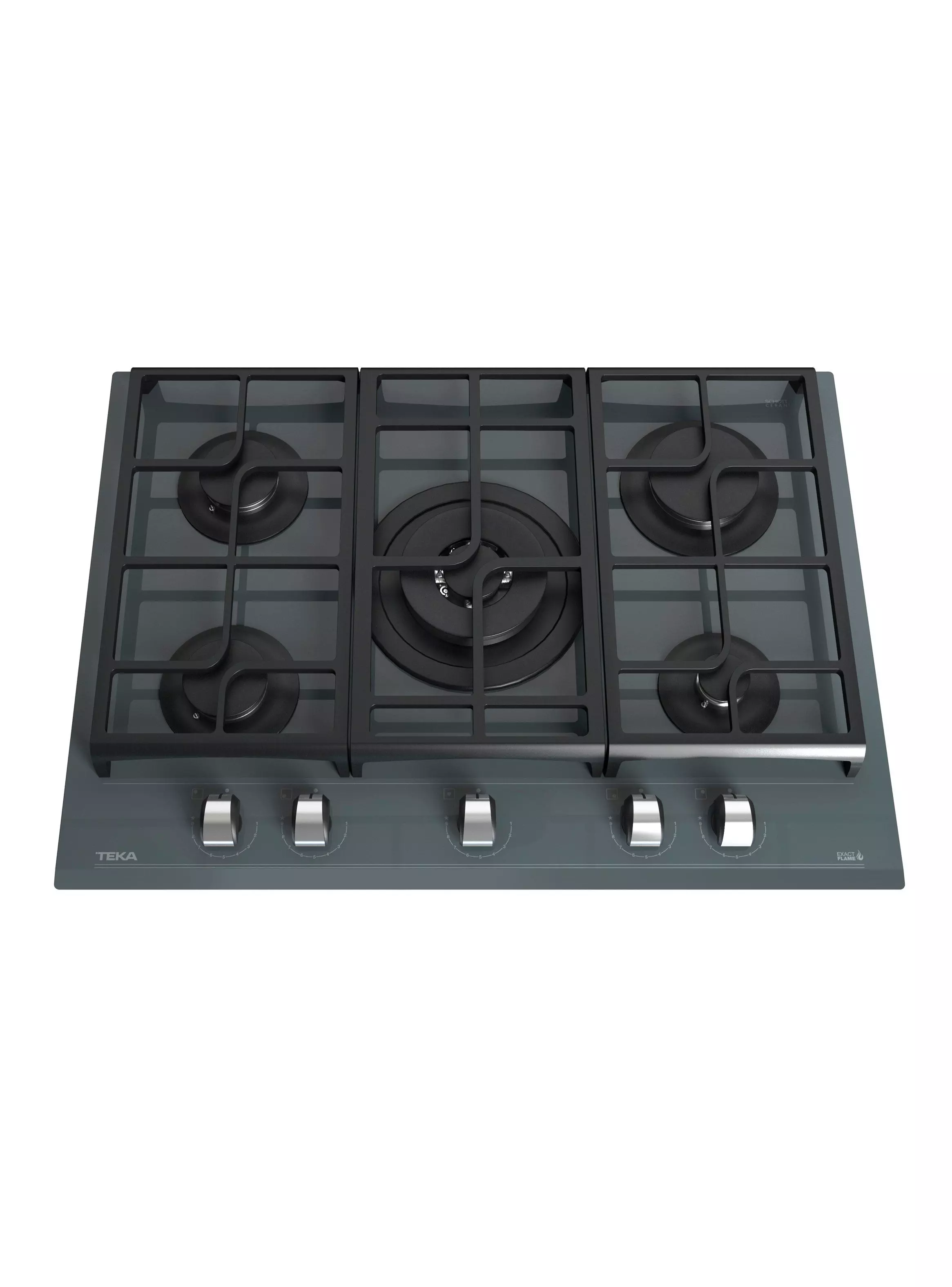 Imagen ampliada #1 para Cocina Cristal Gas GZC 75330 XBB ST Gris