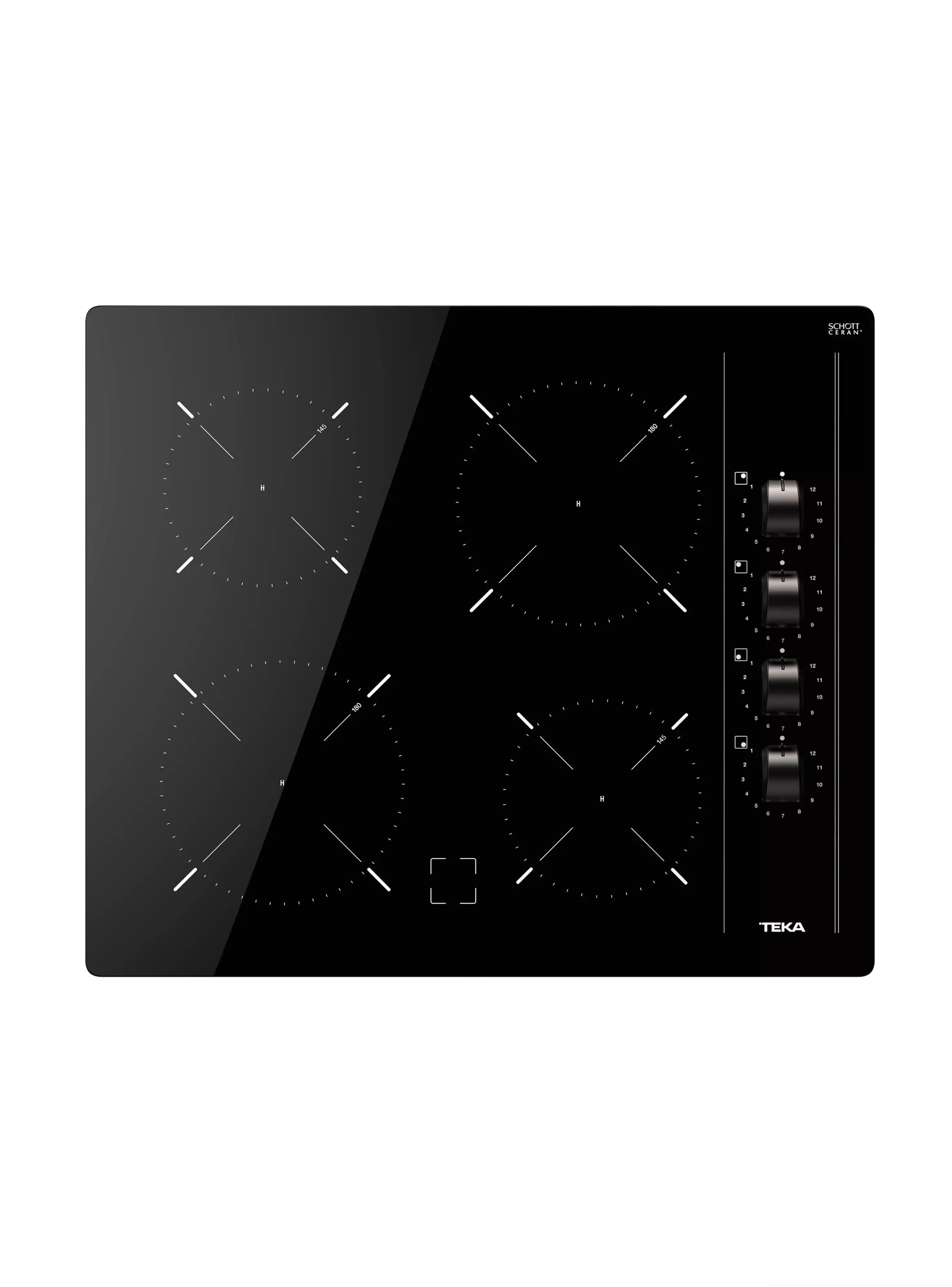 Imagen ampliada #1 para Encimera Vitrocermica 4 Quemadores TBC 64000 XFL BK Negro