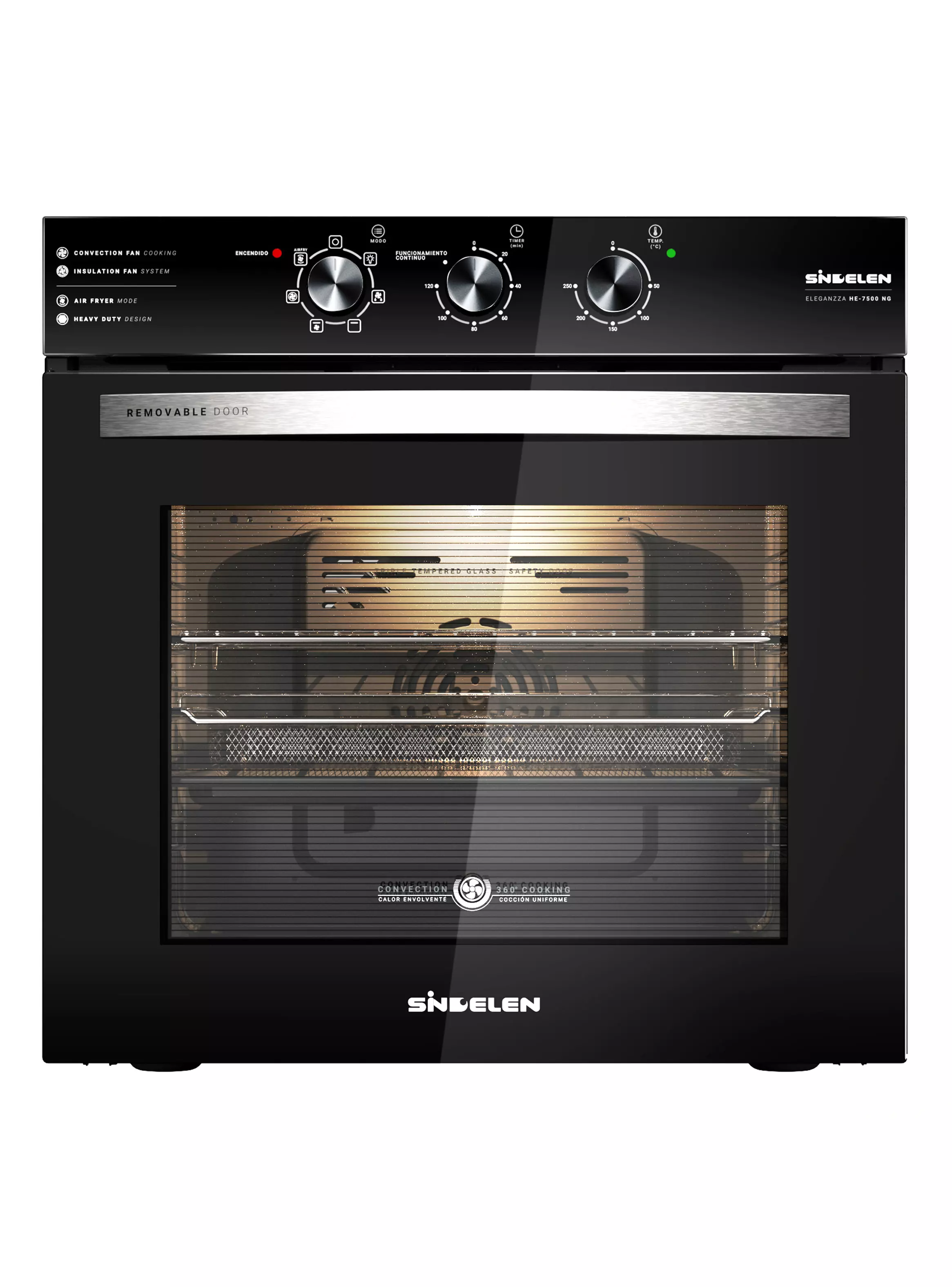 Imagen ampliada #1 para Horno Empotrable Airfryer 73 Litros HE7500NG