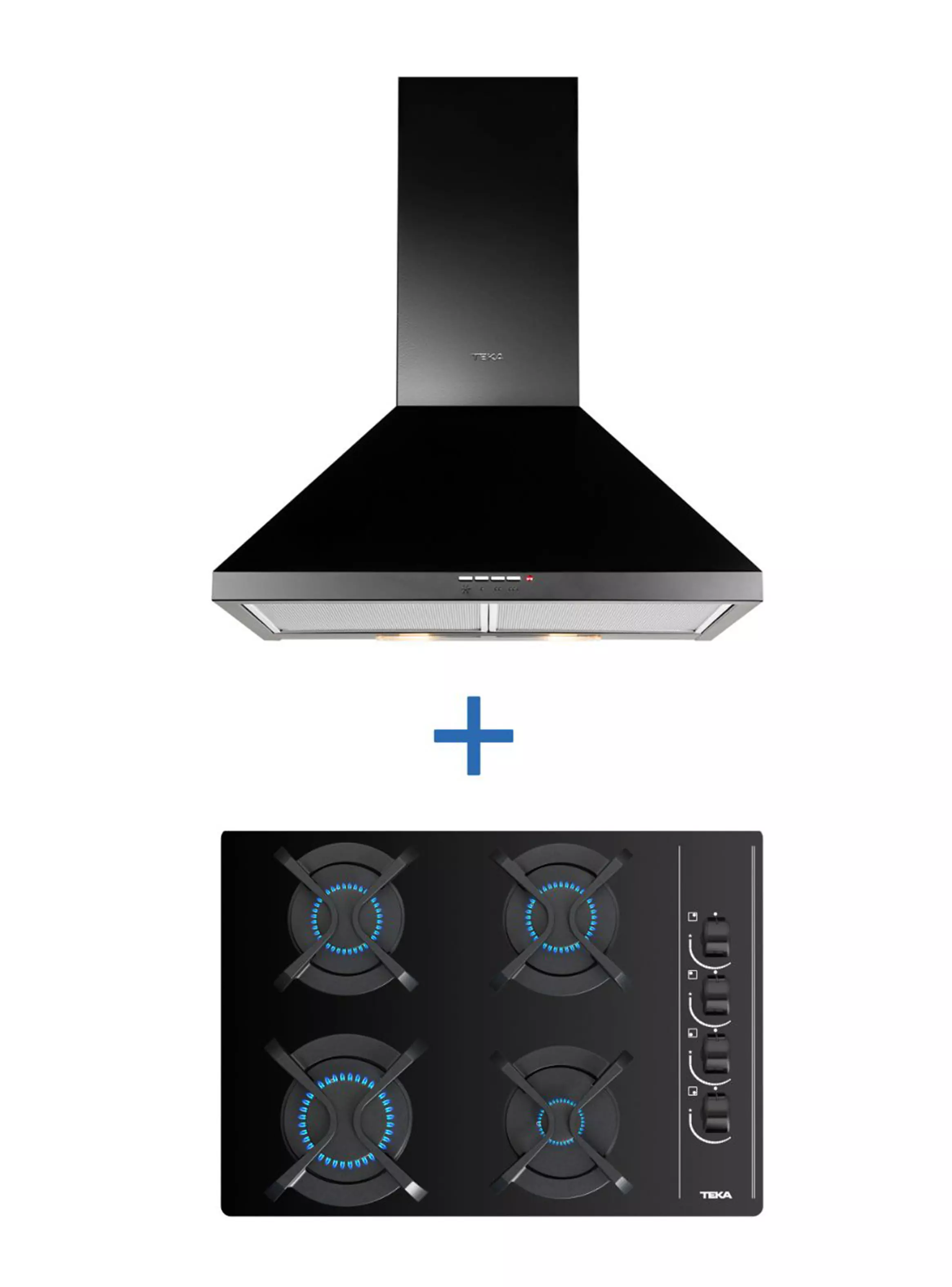 Imagen ampliada #1 para Kit Empotrable Encimera GBC 64003BUT  Campana DBB 60BK