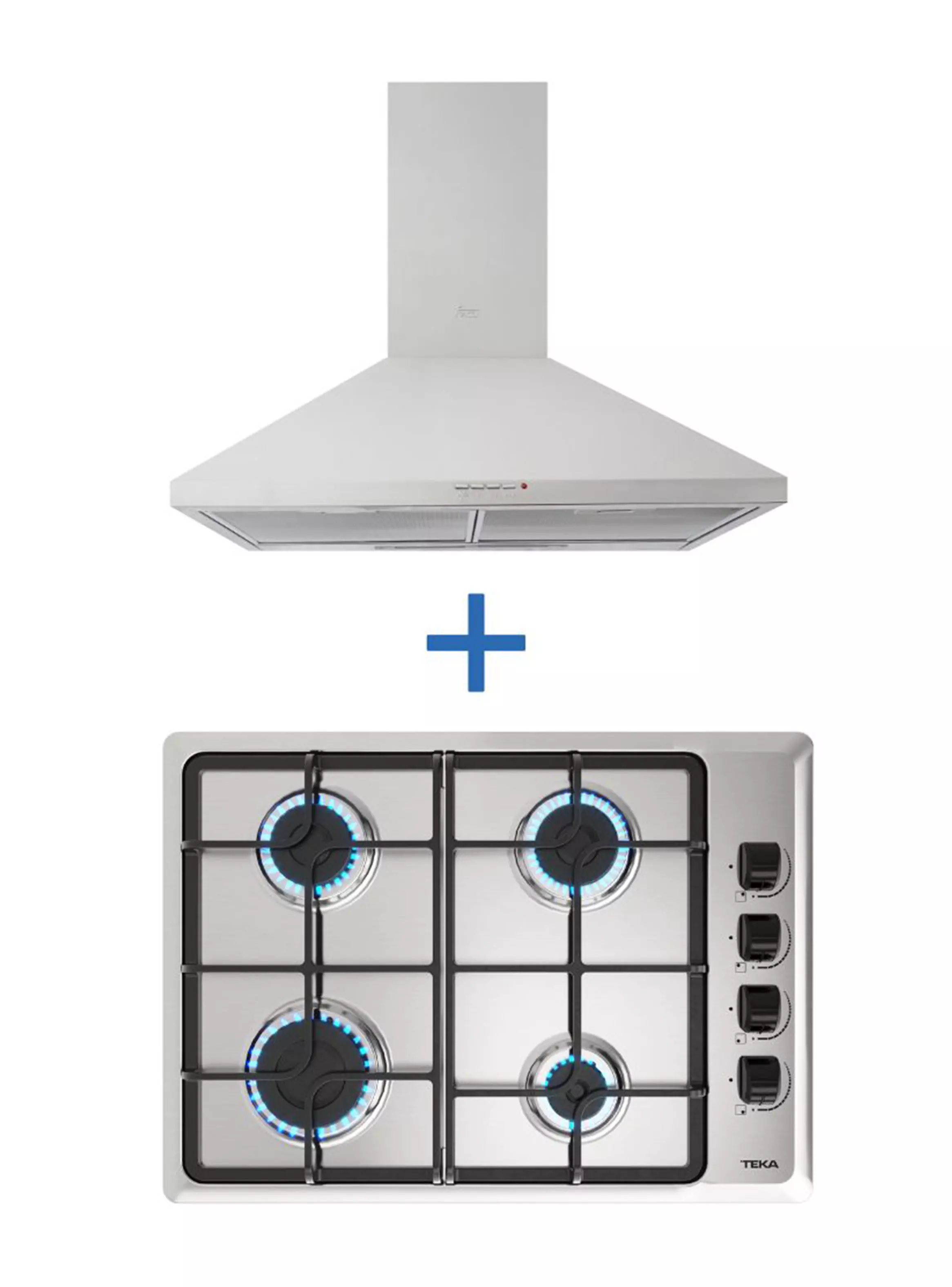 Imagen ampliada #1 para Kit Empotrable Encimera HLX 540 BUT  Campana DBB 60 INOX