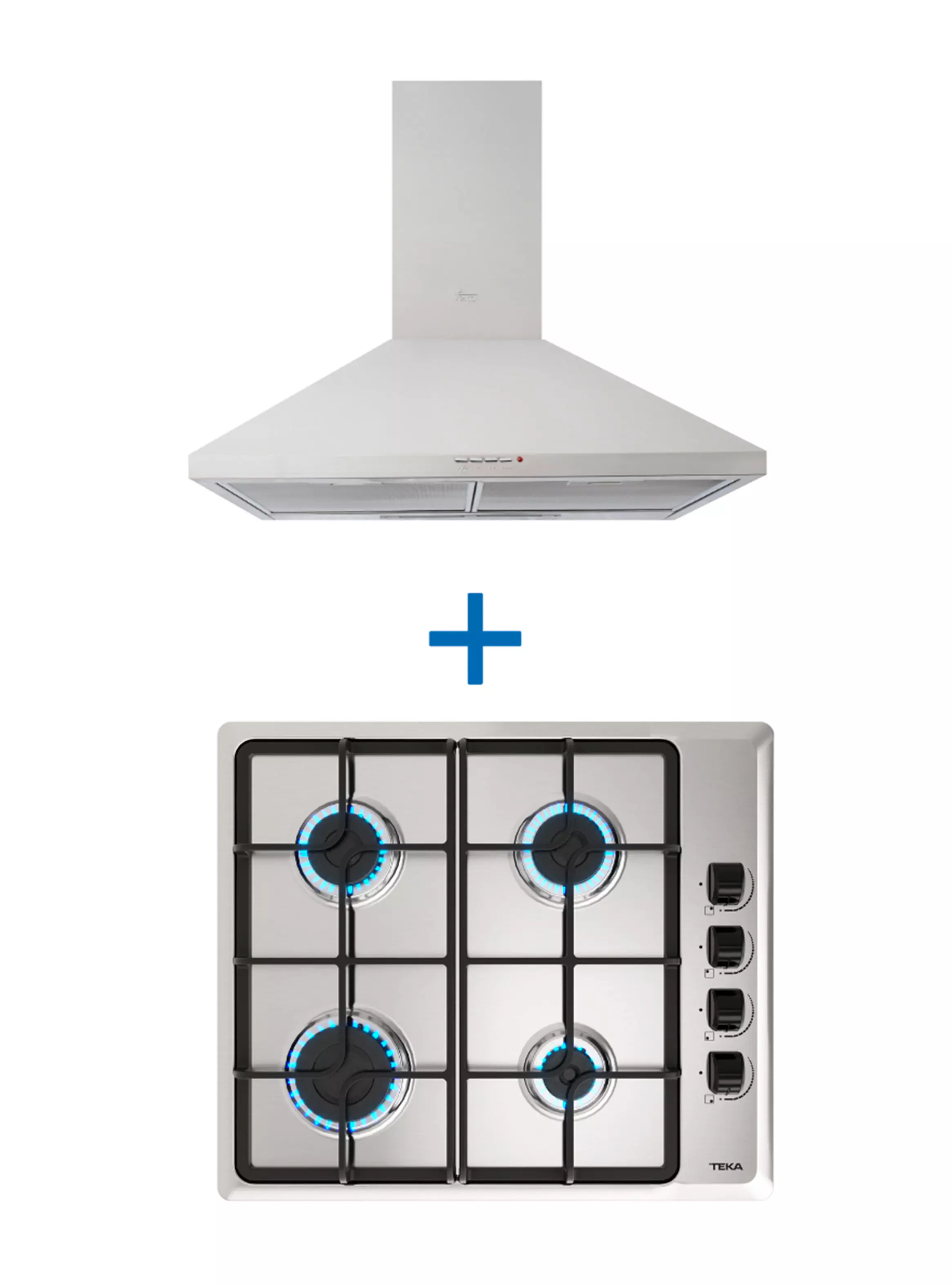 Imagen ampliada #1 para Kit Empotrable Encimera HLX 640 INOX  Campana DBB60 INOX