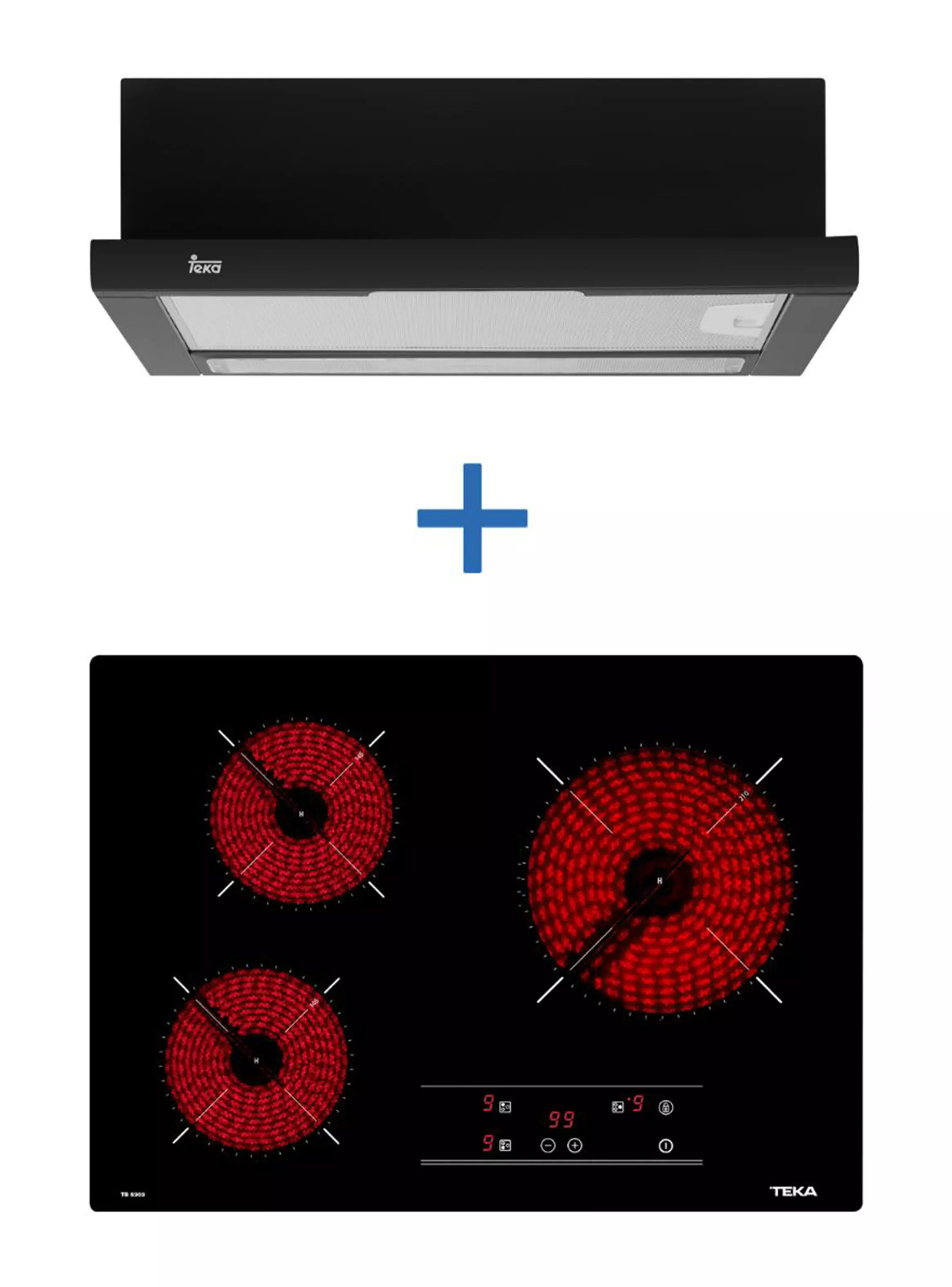 Imagen ampliada #1 para Kit Emporable Encimera TB 5303  Campana TL6310 BK