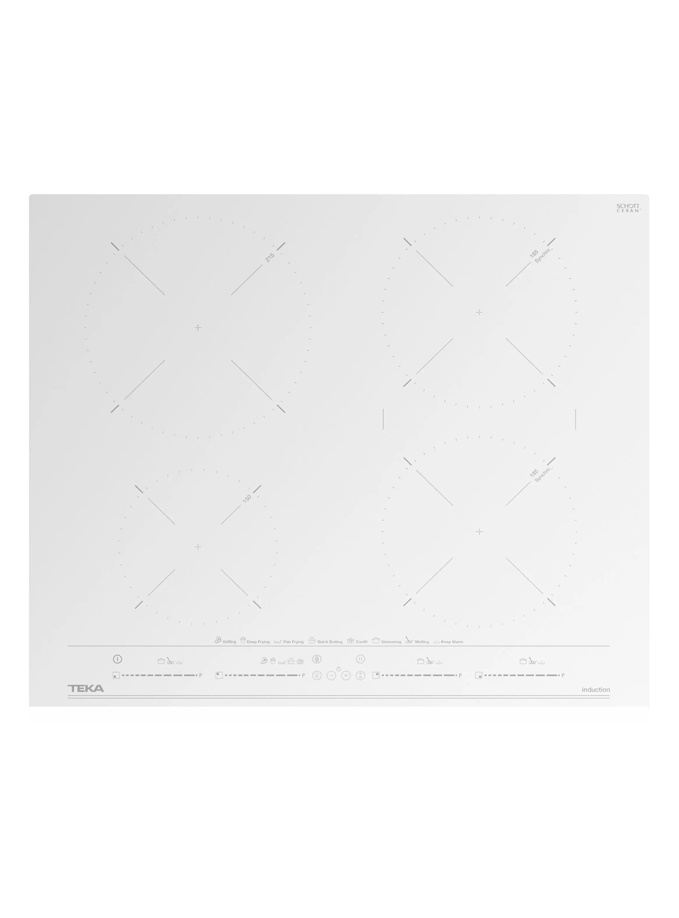 Miniatura de Encimera Induccin IZC 64630 WH Cristal Blanco