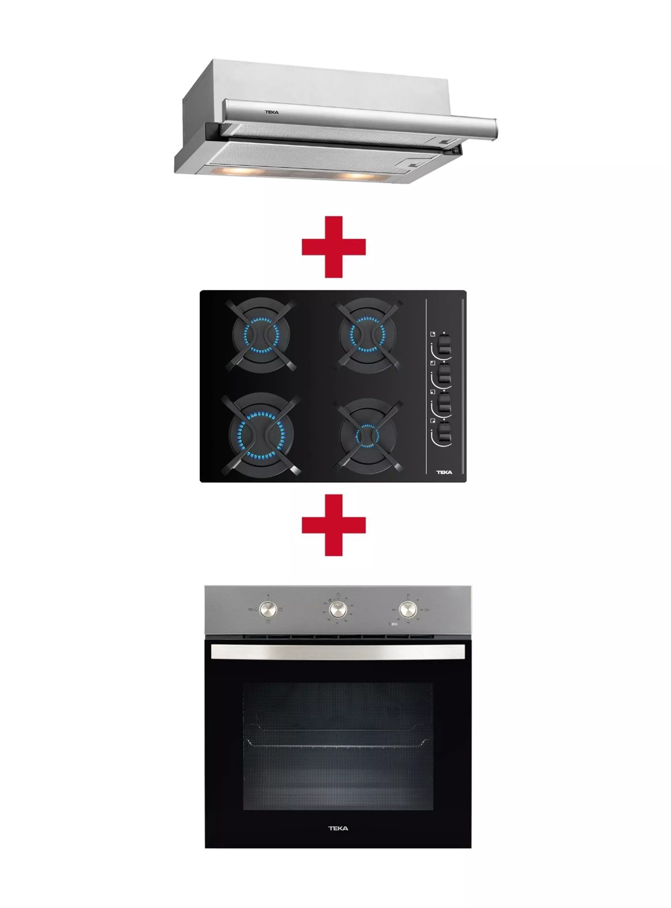 Miniatura de Kit Empotrable Horno HBB5360SS  Encimera a Gas GBC64003KBB  Campana TL6310 Inox