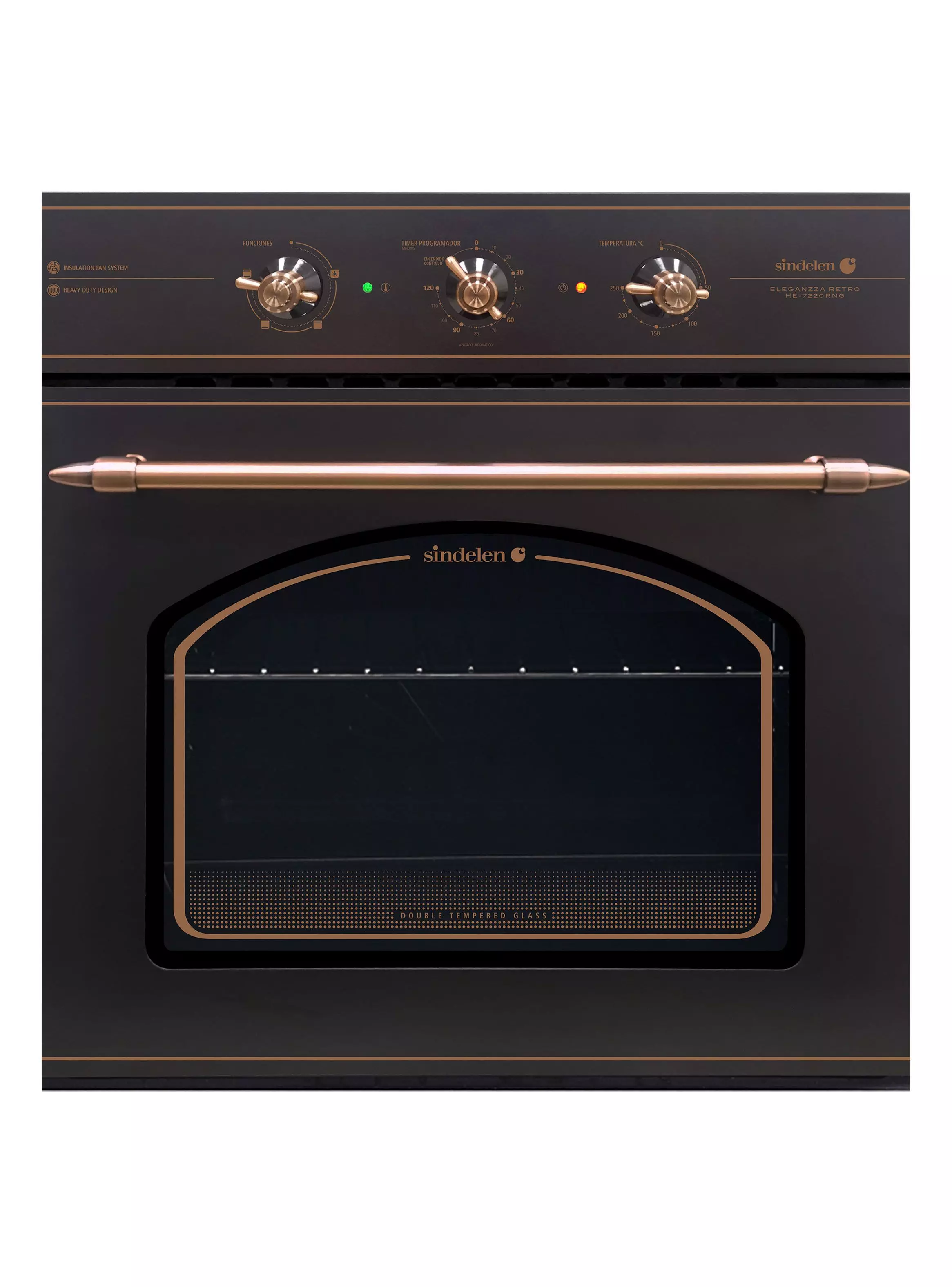 Miniatura de Horno Empotrable Elctrico Sindelen Retro Design He7220RNG