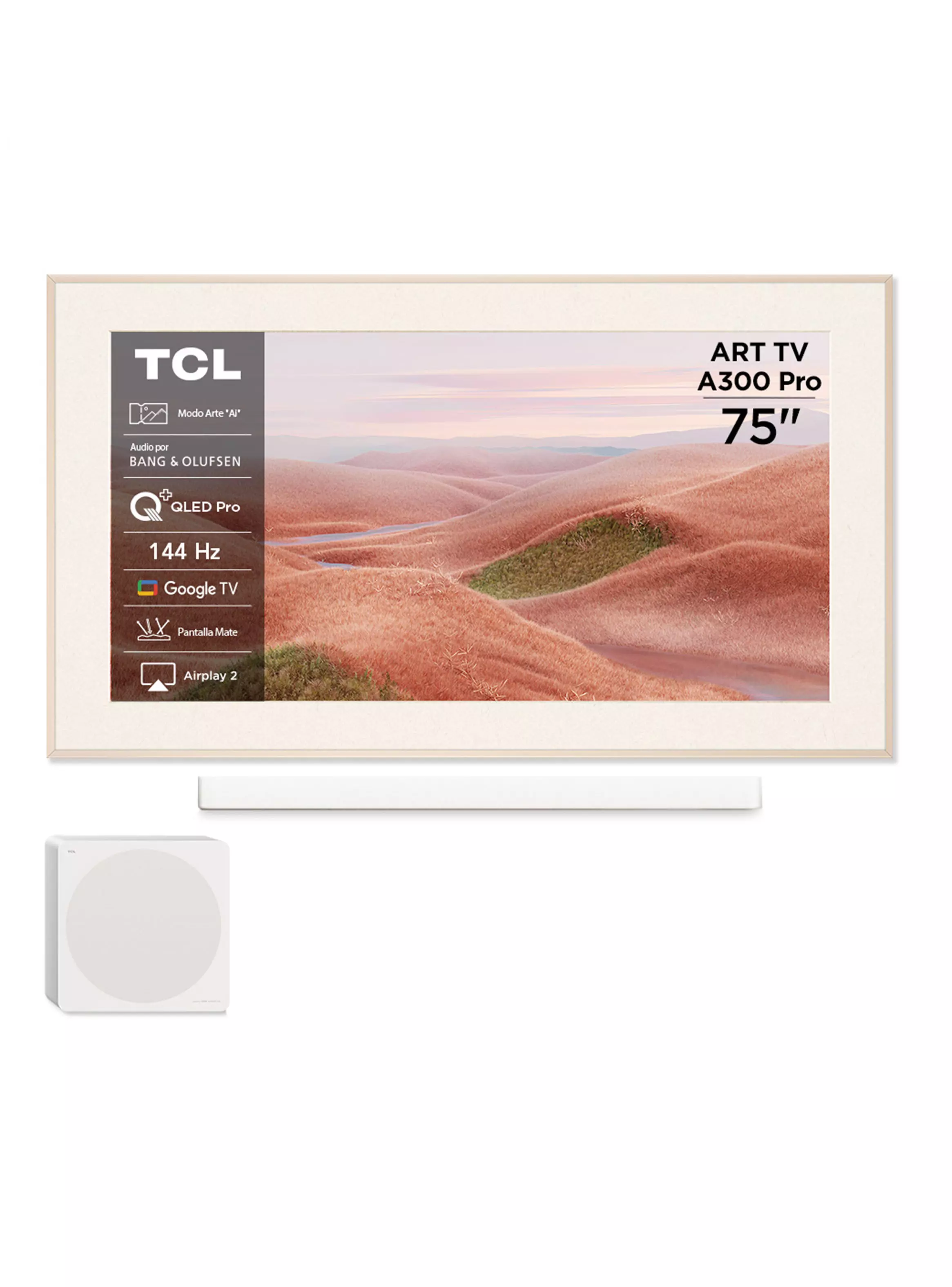 Miniatura de QLED Smart TV 75 4K UHD ART TV A300W Pro  Soundbar y Subwoofer