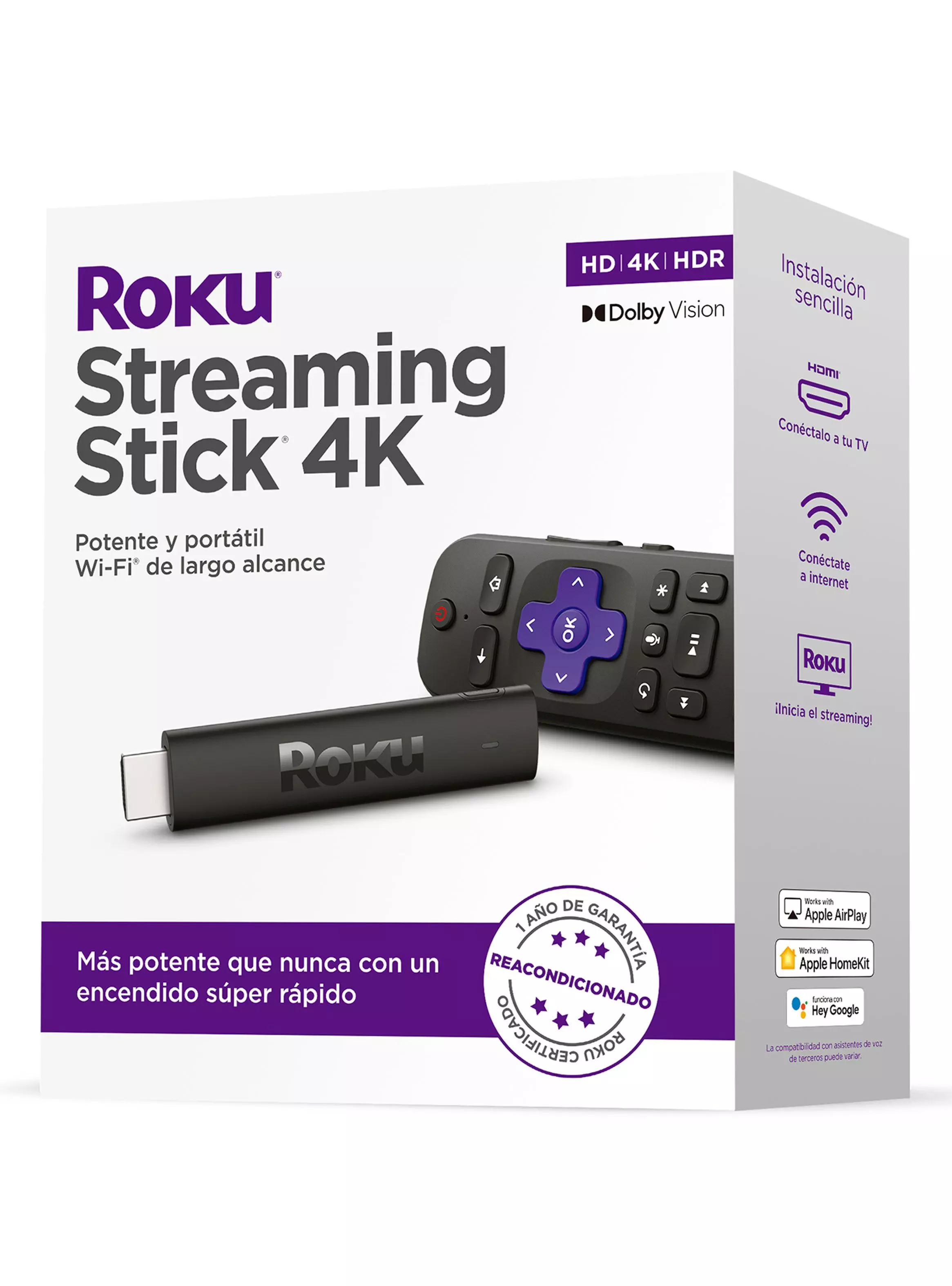 Imagen ampliada #1 para Roku Stick 4K Reacondicionado
