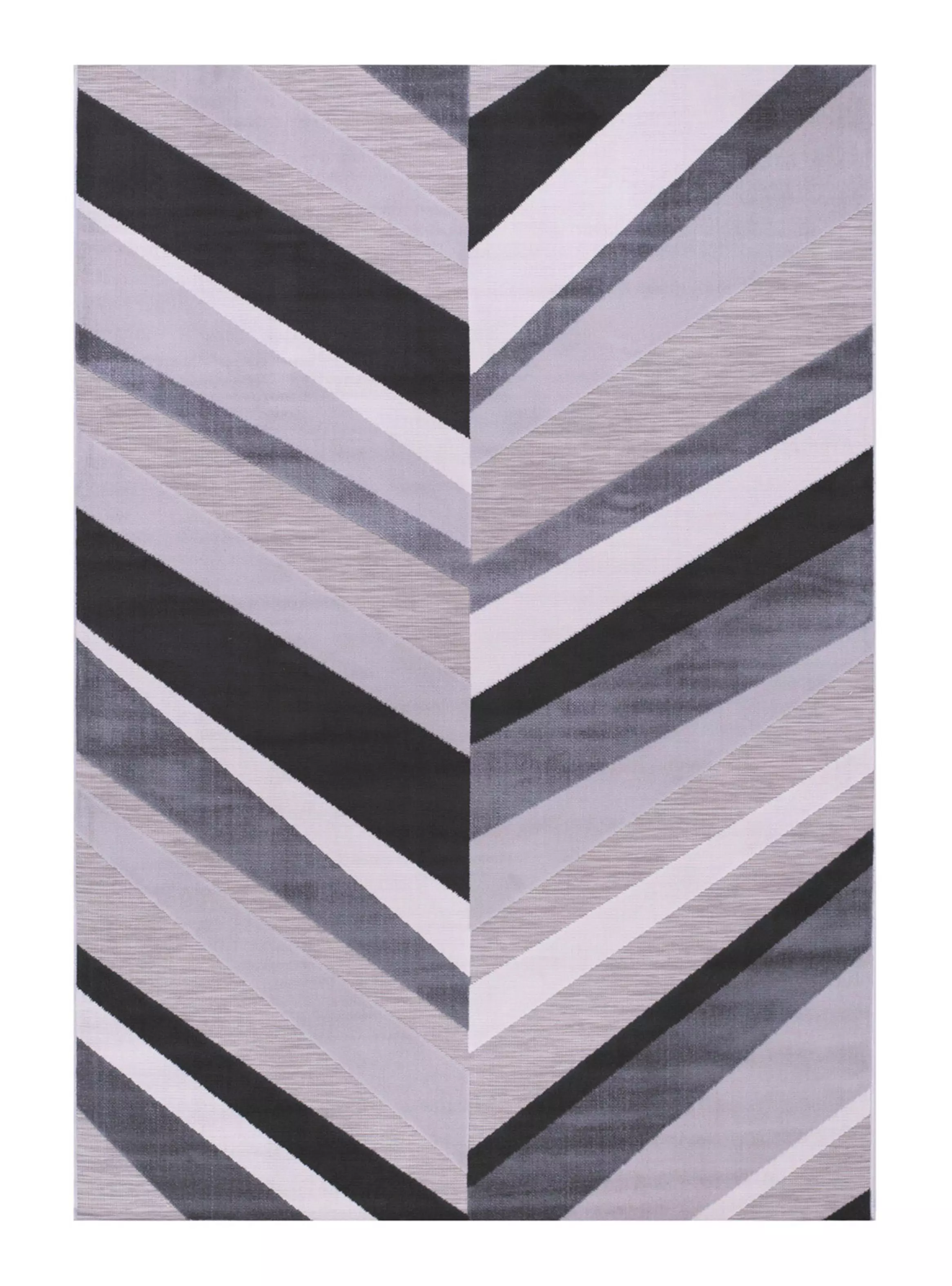 Imagen ampliada #1 para Alfombra Londres 160 x 230 cm Blanco y Negro